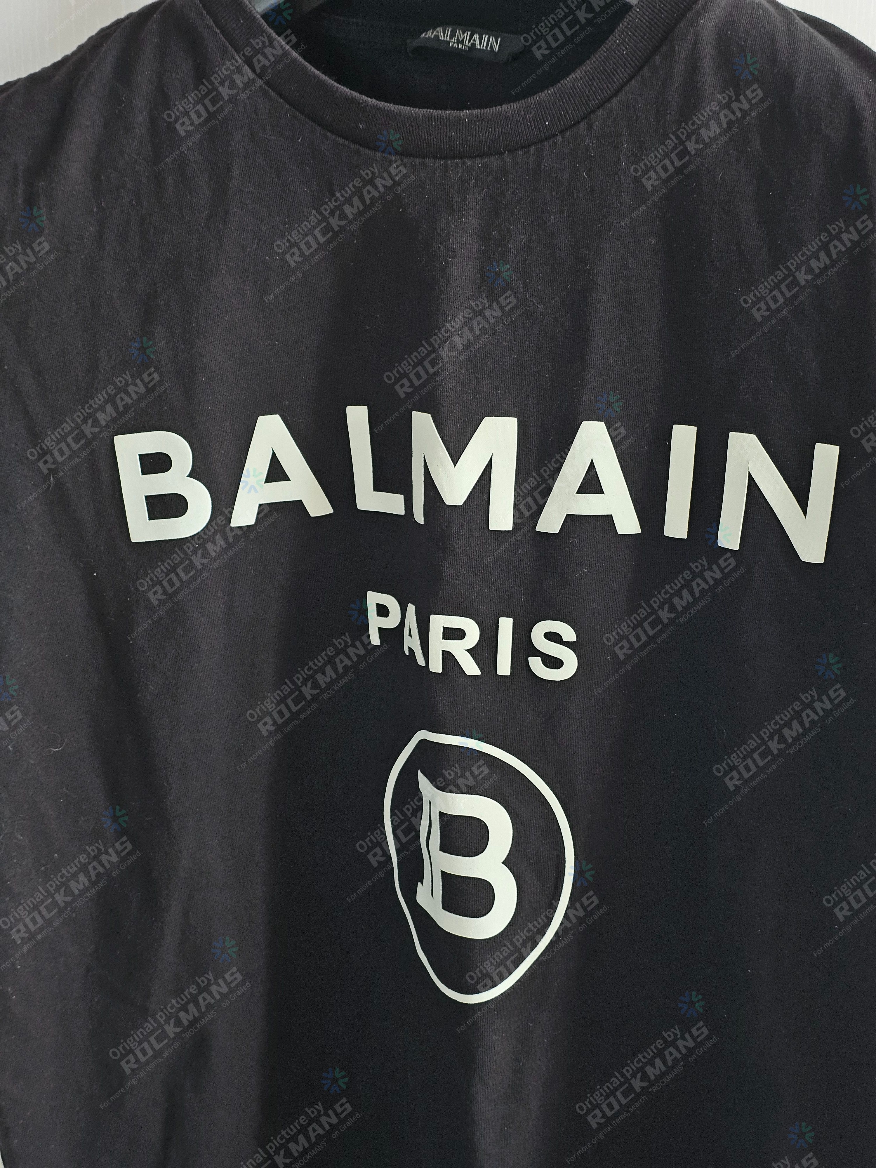 Balmain Balmain Black Logo T-Shirt Size S Size US S / EU 44-46 / 1 - 2 Thumbnail