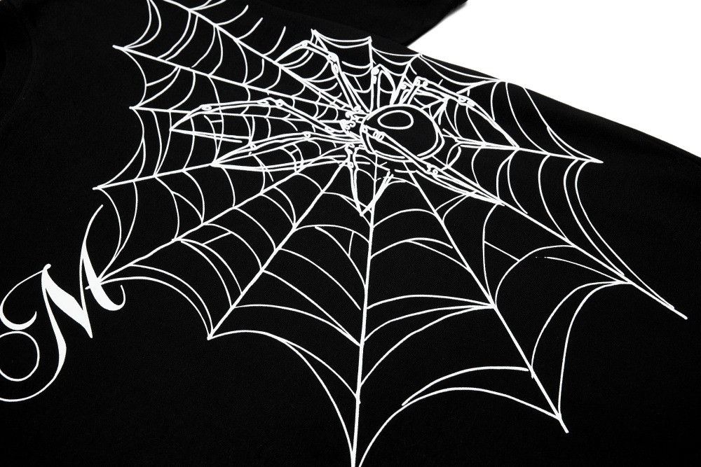 Japanese Brand High Street Spider Web Pattern Short-Sleeve T-Shirt for Men Size US M / EU 48-50 / 2 - 4 Thumbnail