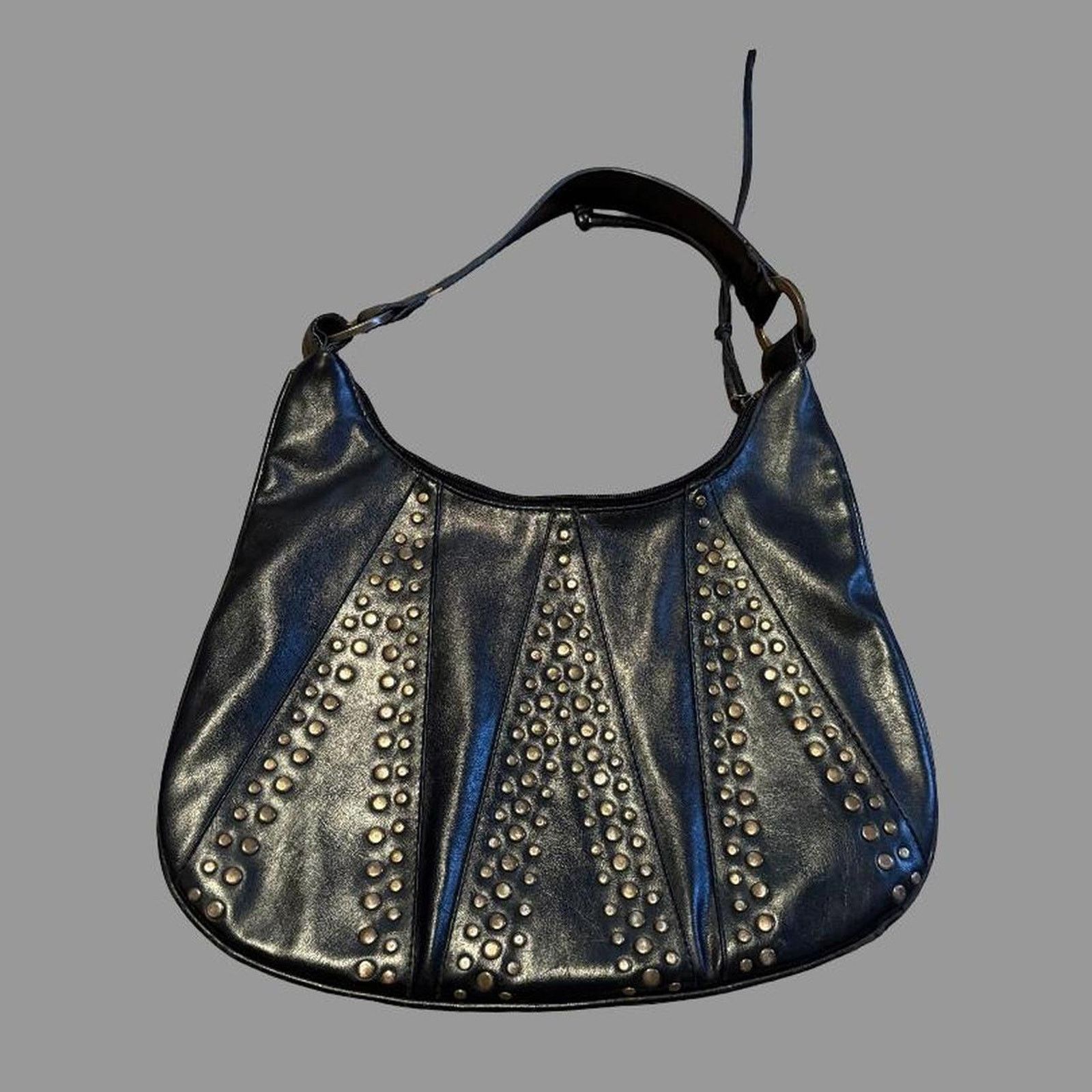 Other Black faux leather slouchy hobo bag Size ONE SIZE - 1 Thumbnail