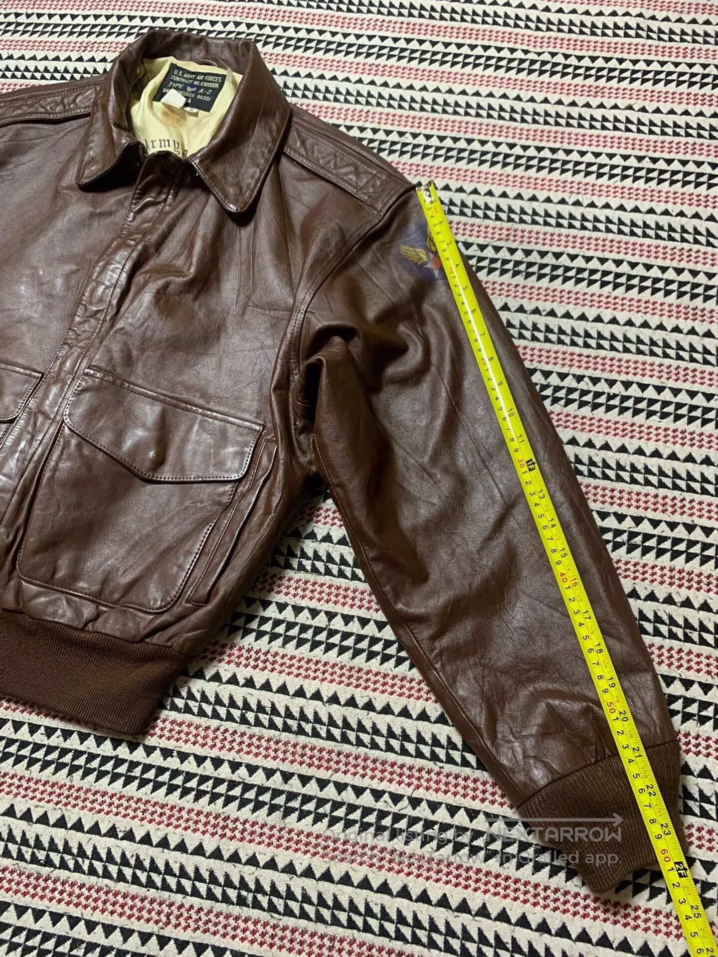 Vintage vintage ameco a-2 military leather jacket. Size US M / EU 48-50 / 2 - 4 Thumbnail