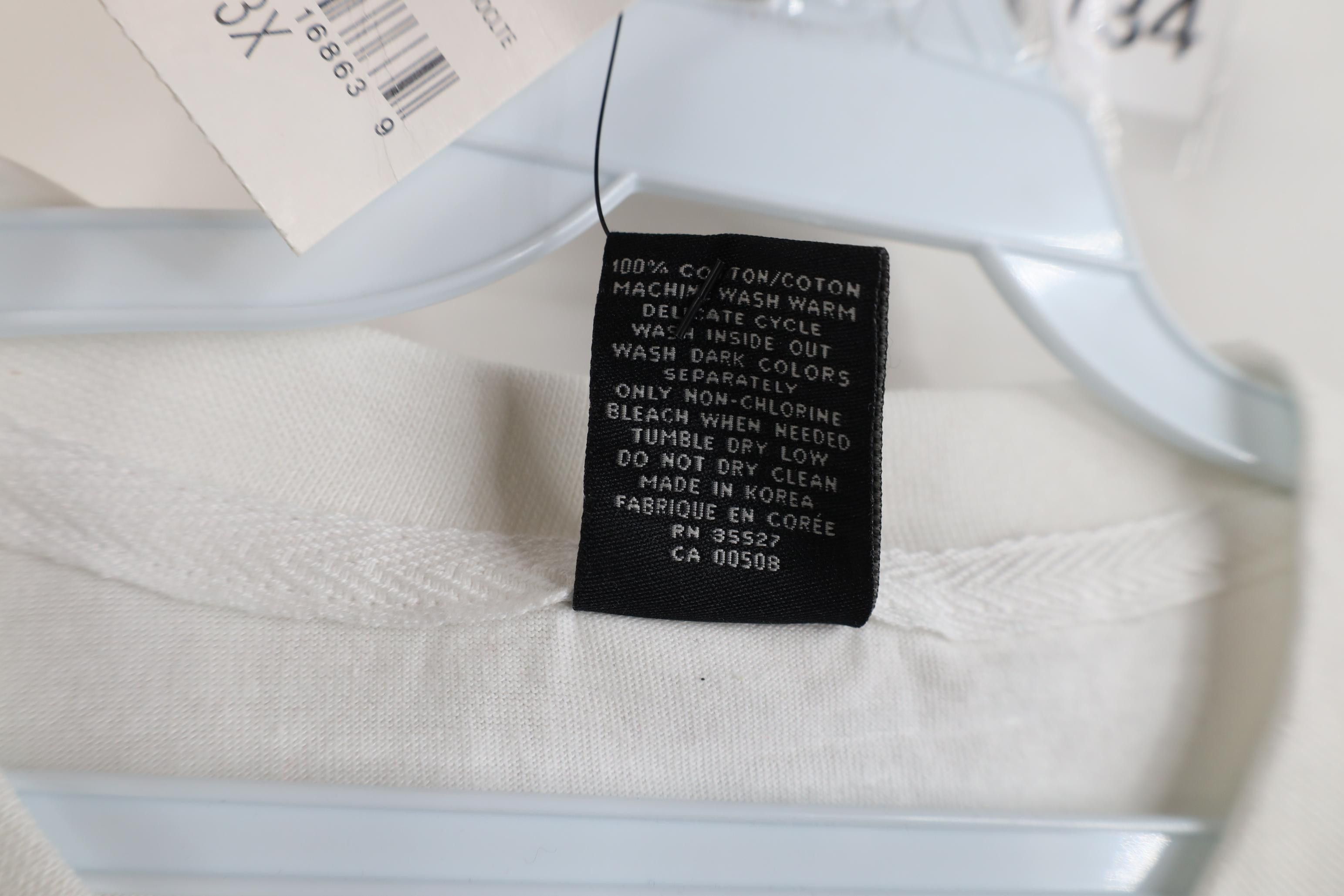 Marithe + Francois Girbaud Deadstock Vintage 90s Marithe Francois Girbaud T-Shirt White Size US XXL / EU 58 / 5 - 7 Thumbnail