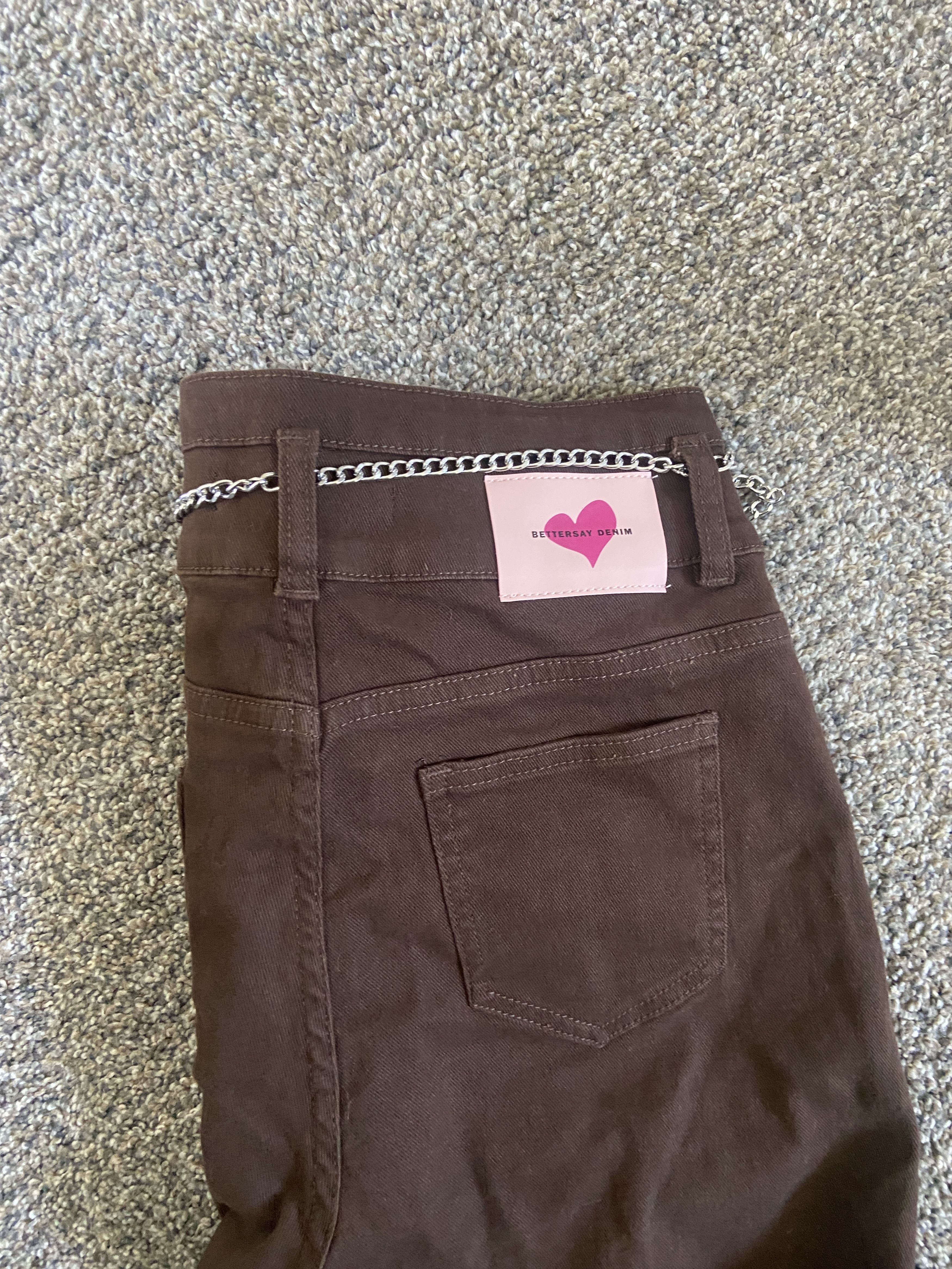 Other Bettersay y2k 90s Brown Boot Cut Jeans - Size 28 NWT Size 28" / US 6 / IT 42 - 7 Thumbnail