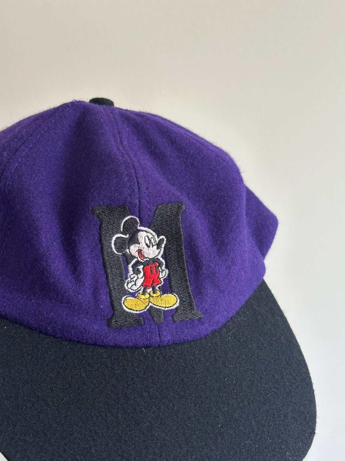 Disney × Mickey Mouse × Vintage Vintage 90’s Mickey Mouse Wool Hat Mickey Unlimited Purple Size ONE SIZE - 2 Thumbnail