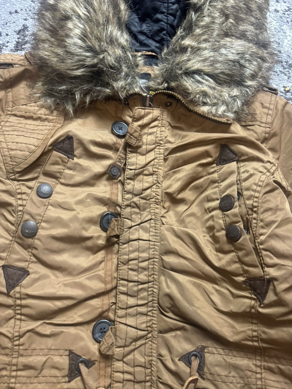 Vintage × khujo Vintage Y2K Khujo Alaska Parka Fur Collar Avantgarde Jacket Size US L / EU 52-54 / 3 - 4 Thumbnail
