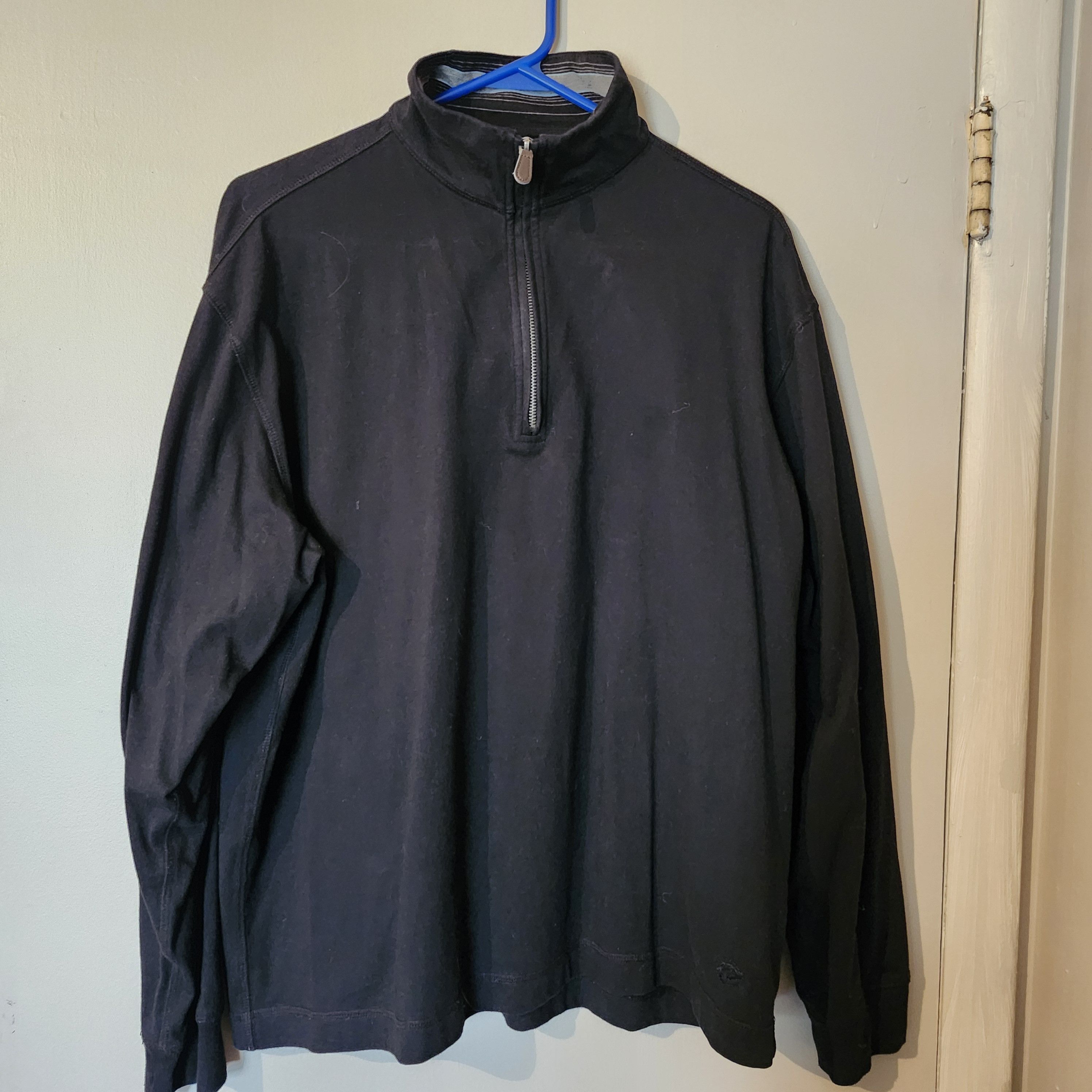 John Bartlett John Bartlett Consensus Men's M Black 1/4 Zip Pullover Top Size US M / EU 48-50 / 2 - 9 Thumbnail