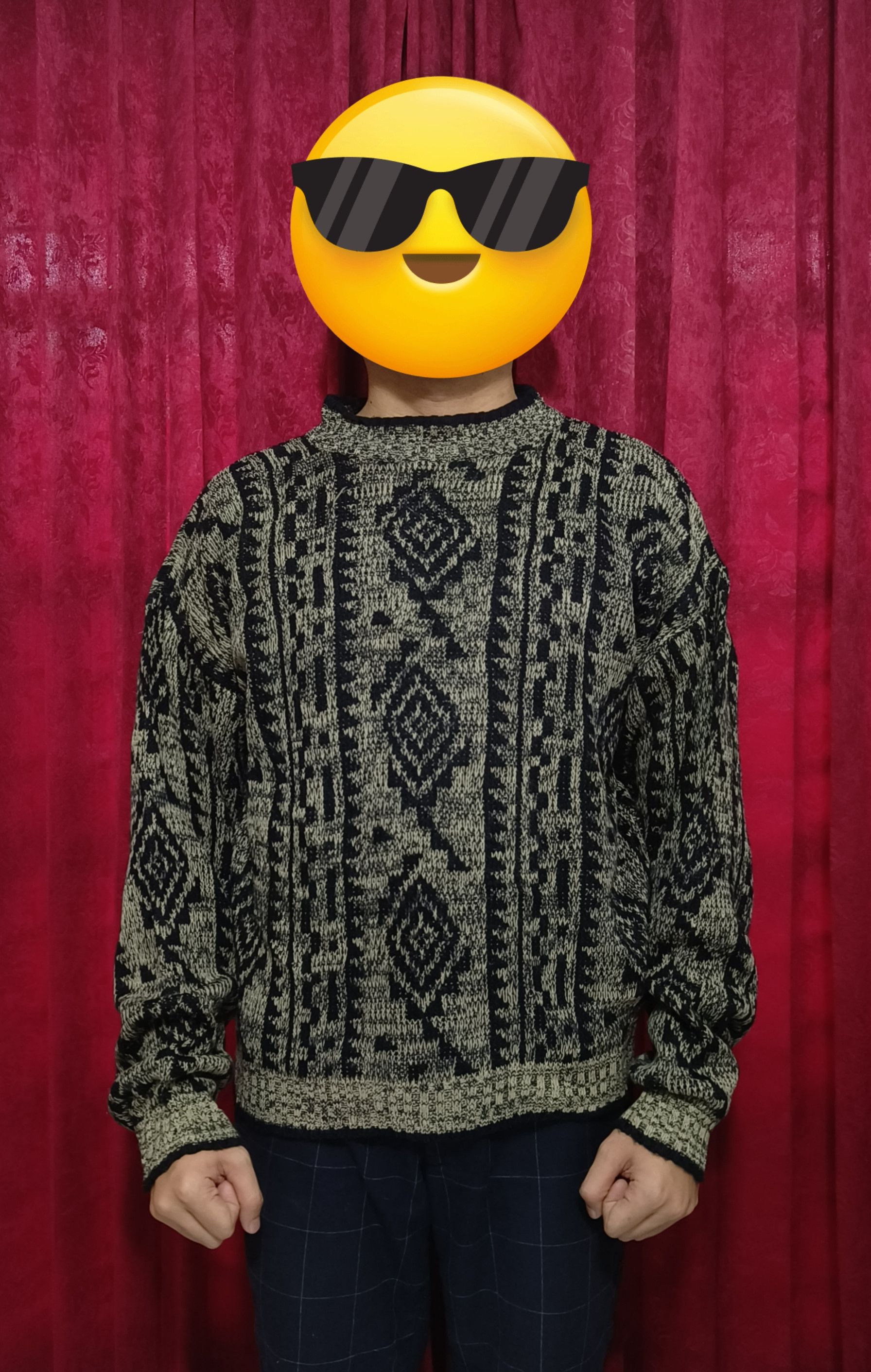 The Men's Store Vintage 80s THE MEN'S STORE Aztec Navajo Motifs Knit Sweater Size US M / EU 48-50 / 2 - 8 Thumbnail
