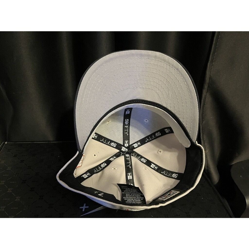 New Era 7 1/4 - Boston Red Sox Fitted Hat - JFK Kennedy Navy Ripstop Size ONE SIZE - 8 Thumbnail