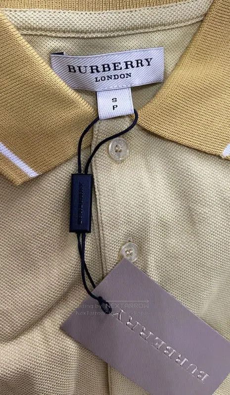 Burberry Burberry Yellow Cotton Men's Polo Shirt. Size US S / EU 44-46 / 1 - 5 Thumbnail