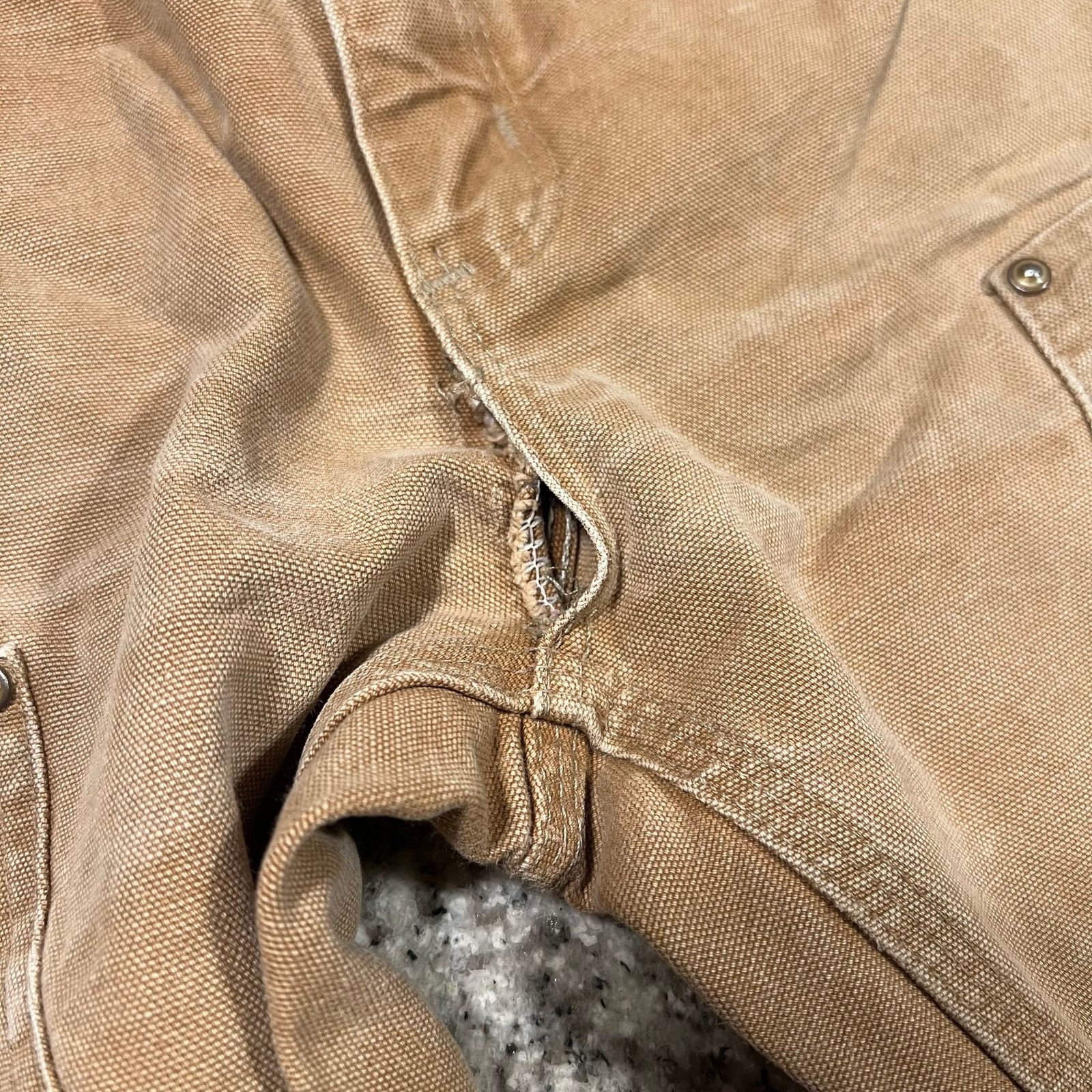 Carhartt × Vintage Carhartt faded brown double knee work wear carpenter pants Size US 31 - 5 Thumbnail