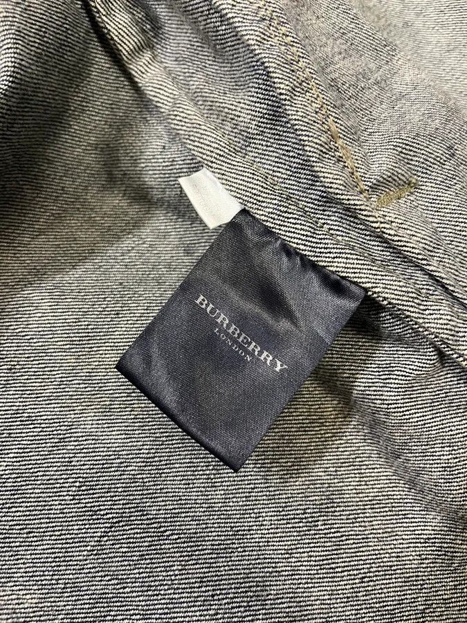 Burberry Burberry Dark Contrast Stitch Navy Denim Bomber Jacket Size US M / EU 48-50 / 2 - 11 Thumbnail