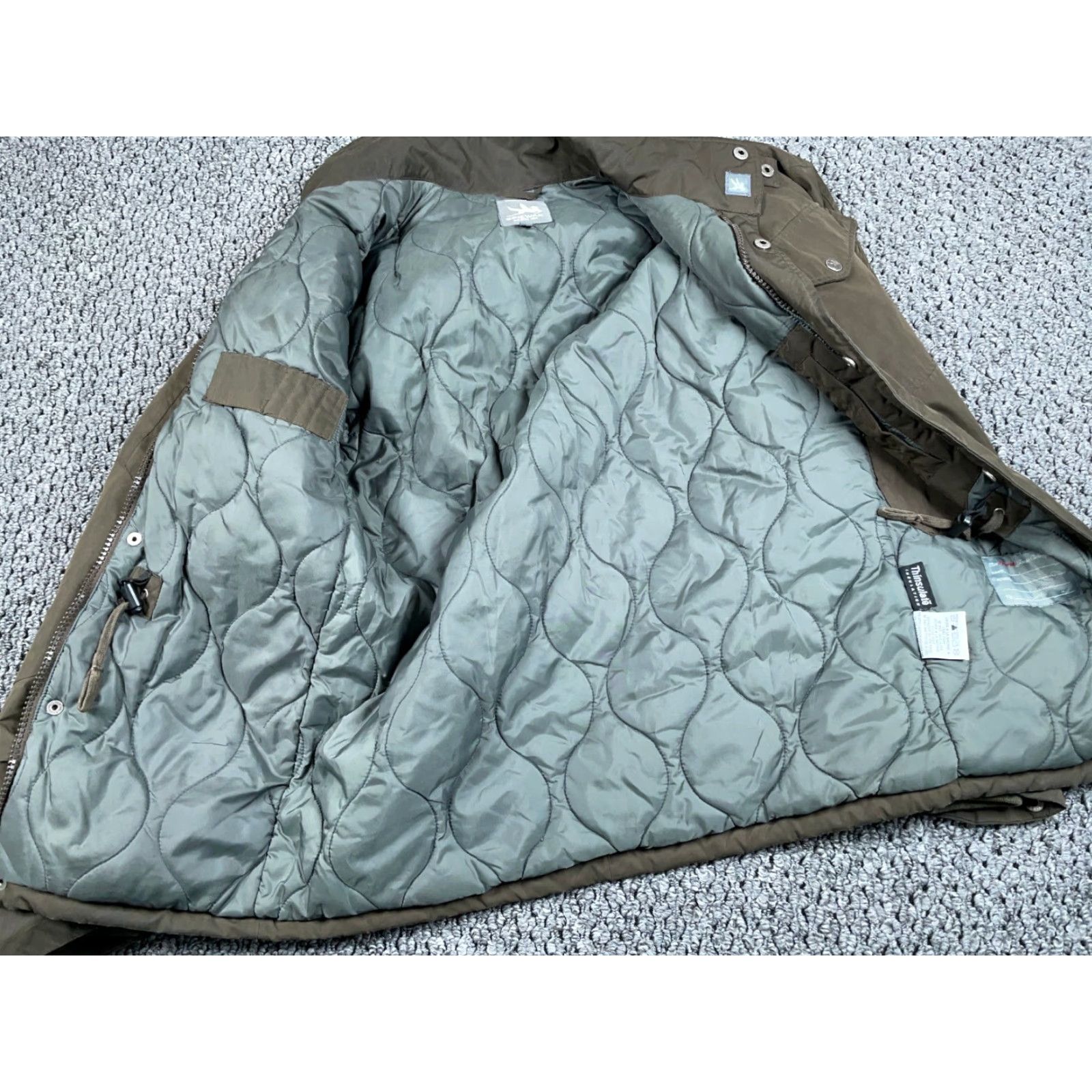 Vintage Spiewak M-65 Field Jacket Mens Small Brown Green Thinsulate Insulation Hooded Size US S / EU 44-46 / 1 - 4 Thumbnail