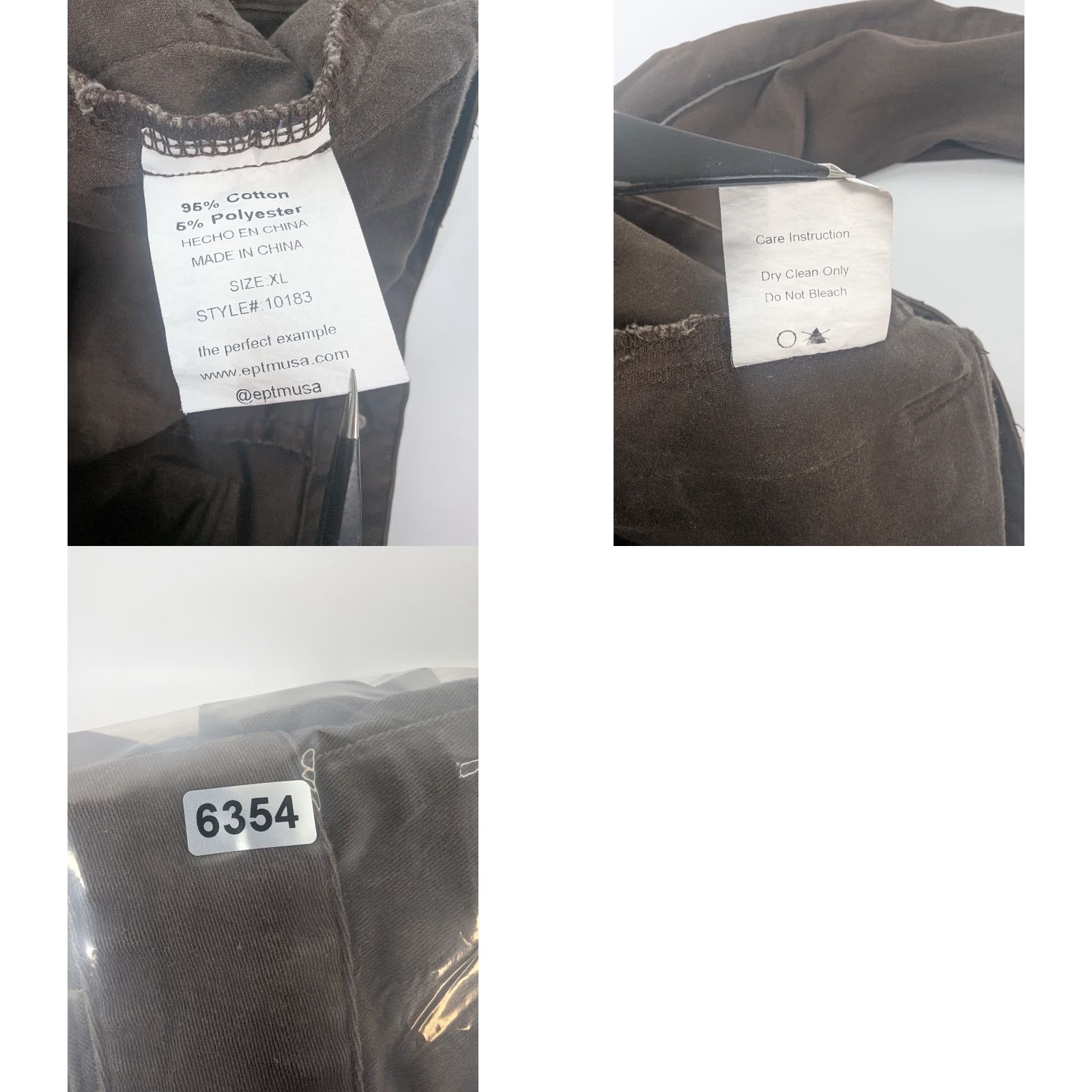 Vintage EPTM Cargo Pants Mens XL Brown Zipper Pockets Cargo Pocket Straight Relaxed Streetwear 32in Inseam Regular Pants Clothing Size US 36 / EU 52 - 9 Thumbnail