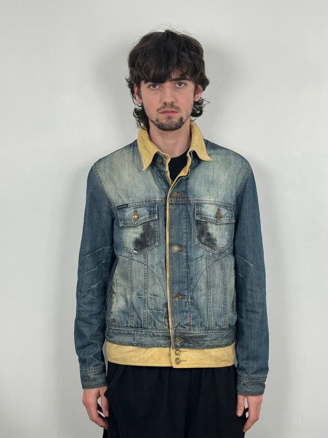 Dolce & Gabbana AW2005 Dolce & Gabbana Layered Blue Denim Jacket Size US M / EU 48-50 / 2 - 2 Thumbnail