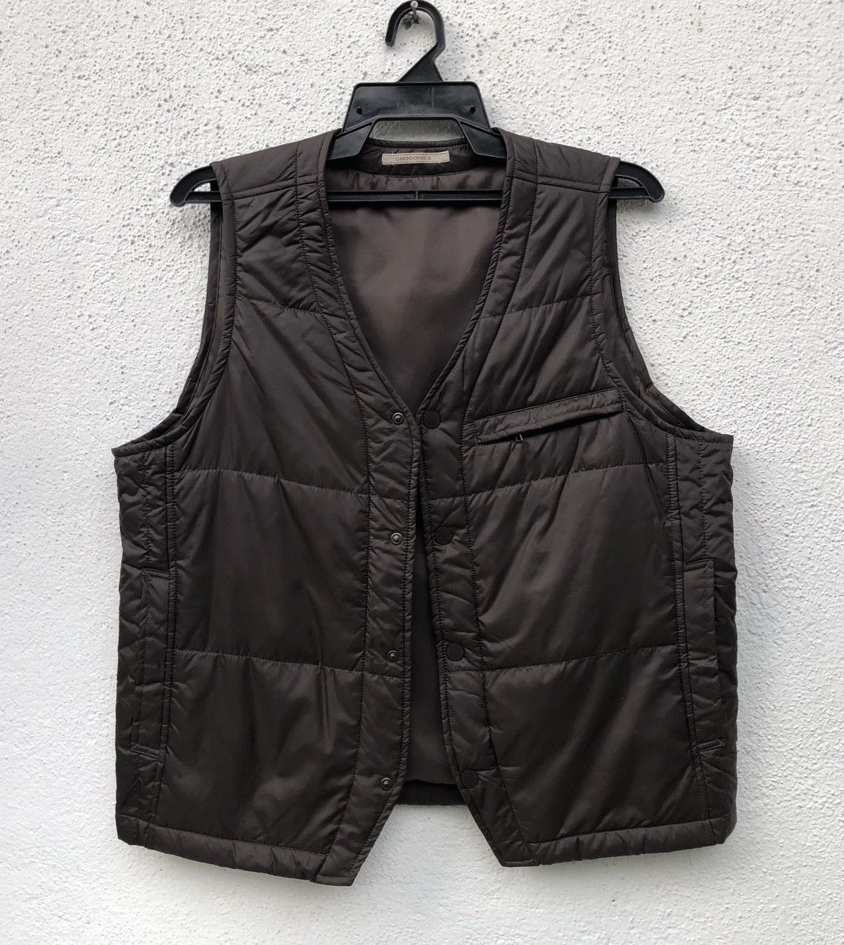 Japanese Brand Crocodile Japan Fabric Light Puffer West Jacket Size US L / EU 52-54 / 3 - 1 Thumbnail