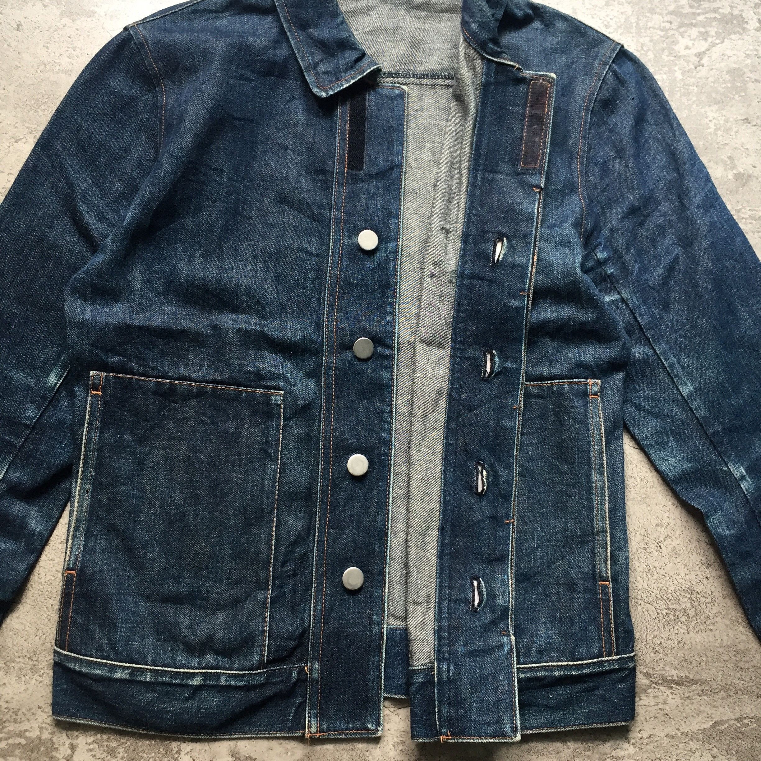 Tsumori Chisato Tsumori Chisato Issey Faded Indigo Denim Jacket Size US M / EU 48-50 / 2 - 7 Thumbnail