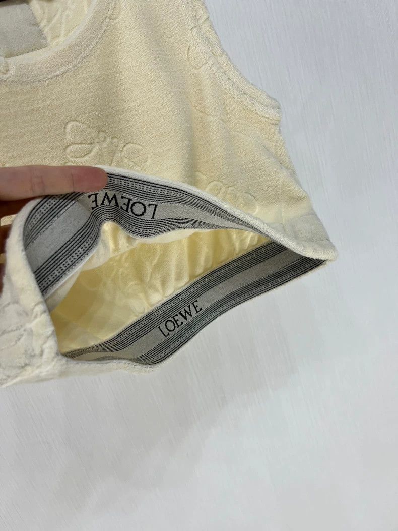 Loewe LOEWE Full logo towel fabric vest Size S / US 4 / IT 40 - 4 Thumbnail
