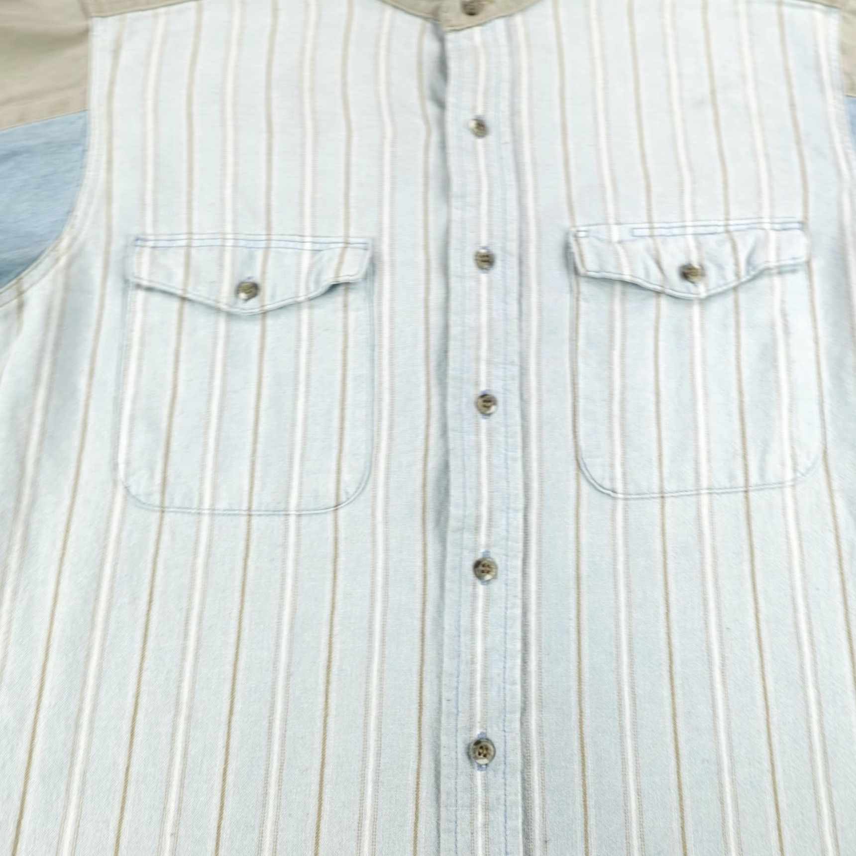 Wrangler VINTAGE Wrangler Shirt Mens Large Blue Western Button Up Casual Cowboy 90s Outdoor Size US L / EU 52-54 / 3 - 3 Thumbnail