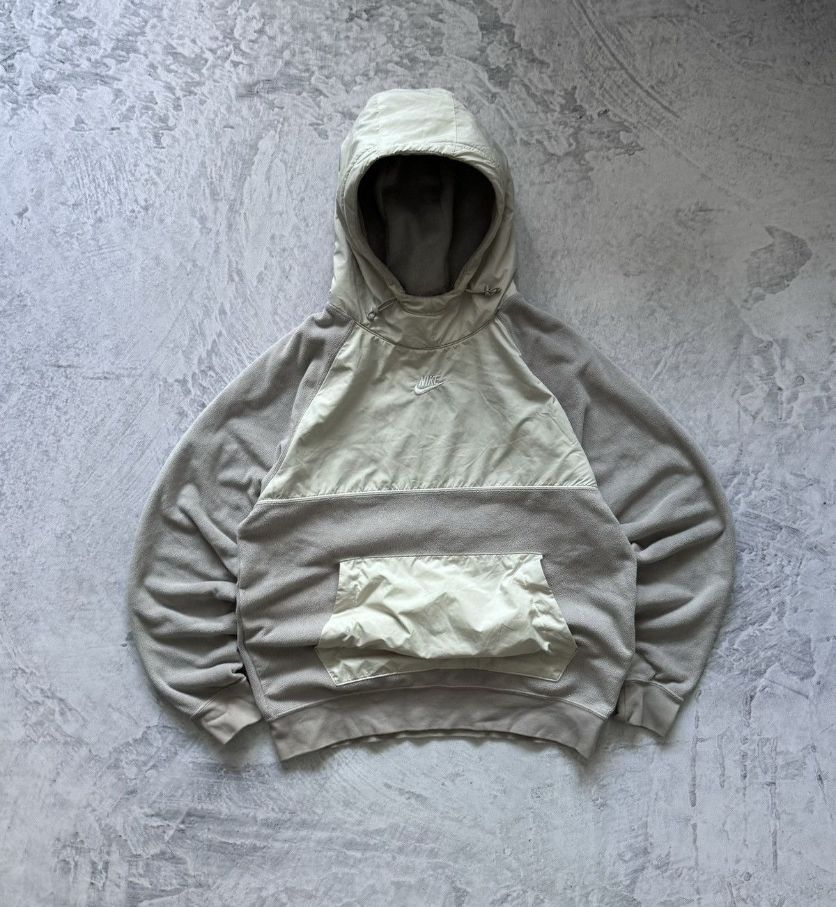 00s Nike Retro Center Swoosh Sherpa Fleece Hoodie Ninja Mask