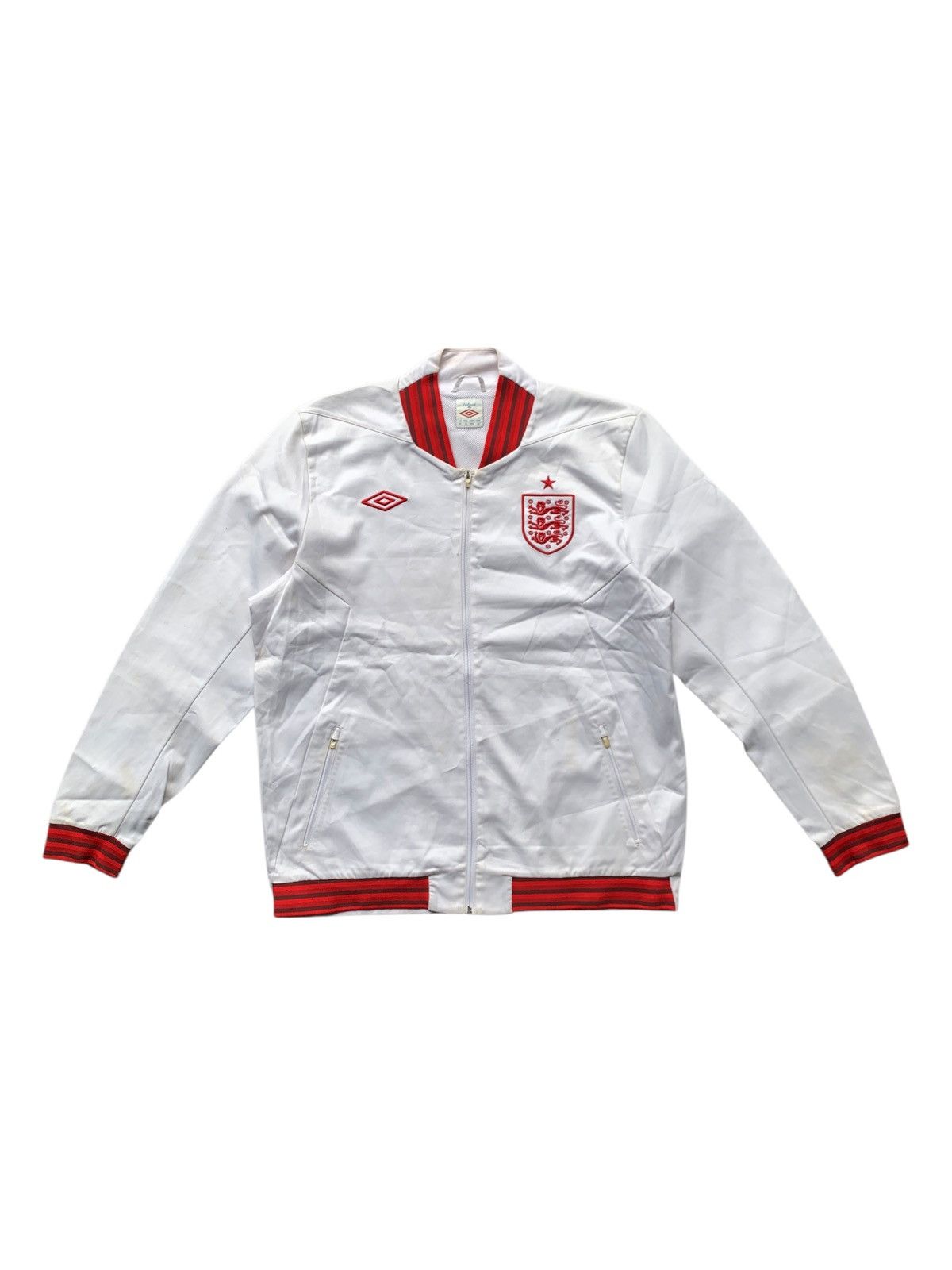 Umbro × Vintage England Umbro 2012 Soccer Jacket Bomber Home Away Size US XL / EU 56 / 4 - 1 Thumbnail