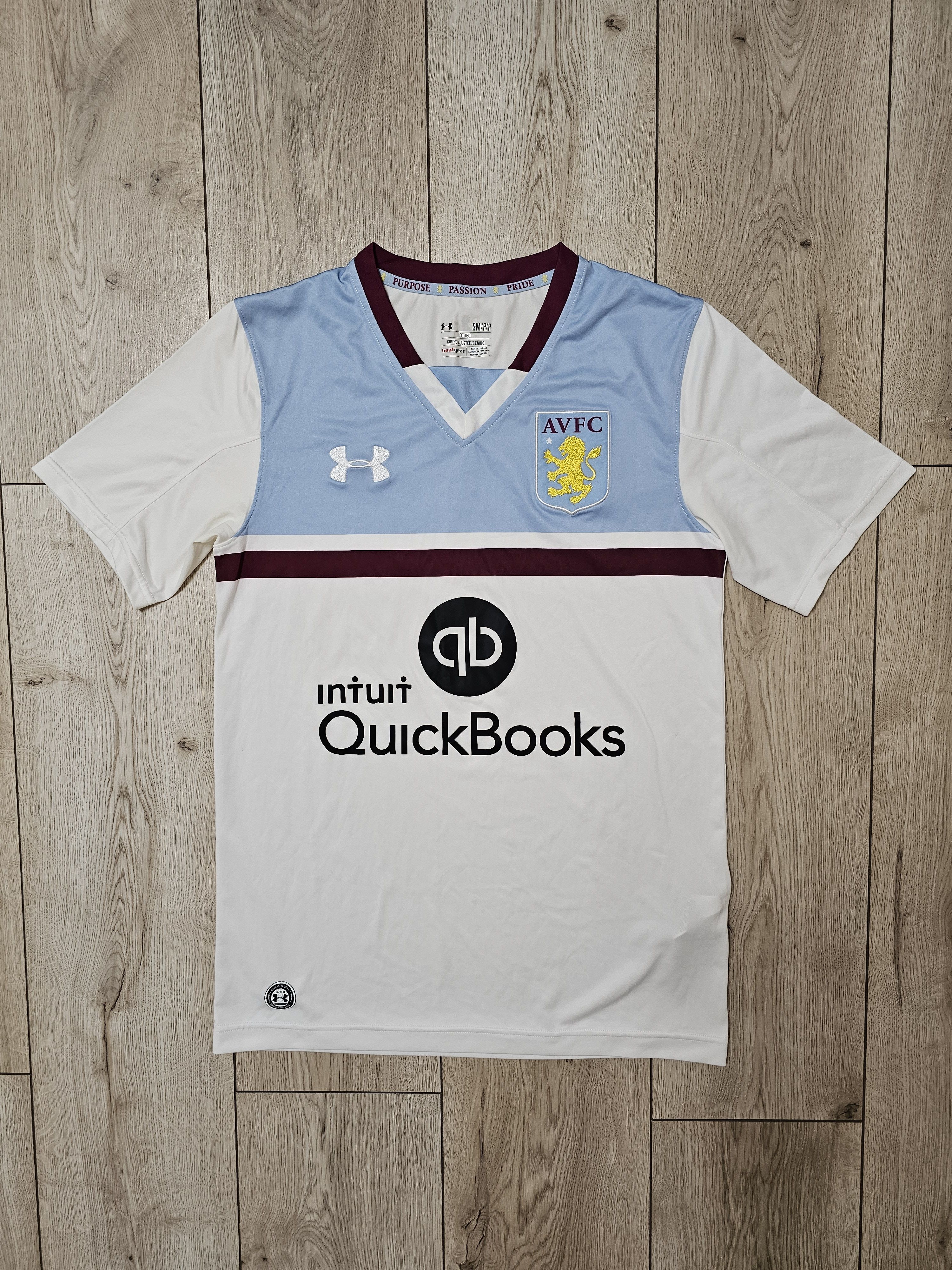 Under Armour ASTON VILLA 2022 2023 THIRD FOOTBALL SHIRT SOCCER JERSEY Size US S / EU 44-46 / 1 - 1 Thumbnail