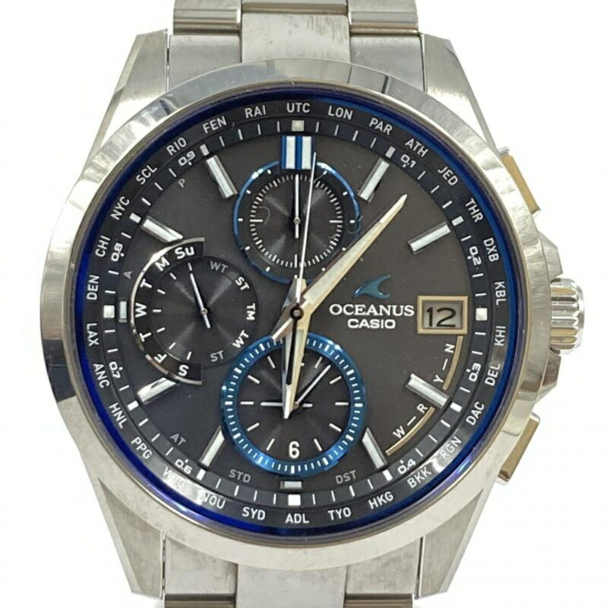 image of Casio Oceanus Watch Owc-T2600-1Ajf Quartz Radio Solar Casio Oceanus in Blue, Women's