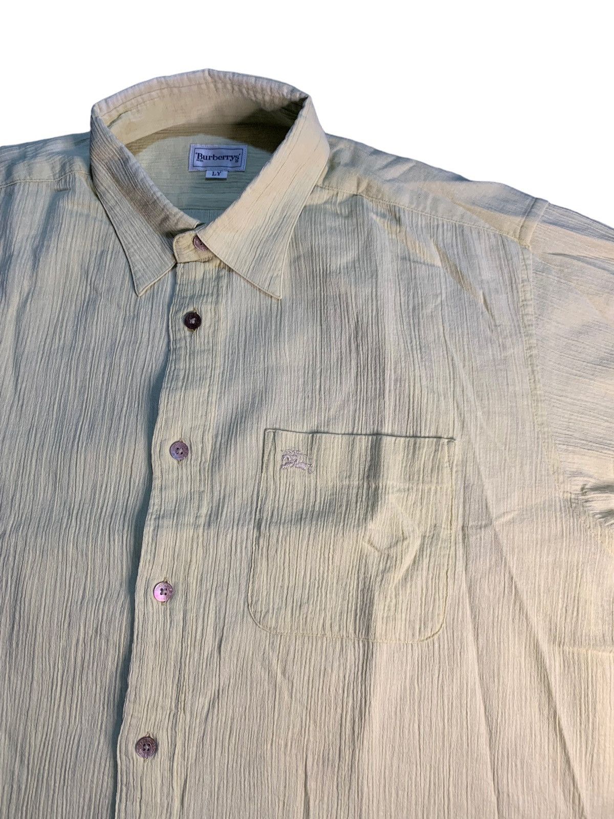 Burberry × Vintage Vintage burberrys pleated shirt Size US XL / EU 56 / 4 - 2 Thumbnail