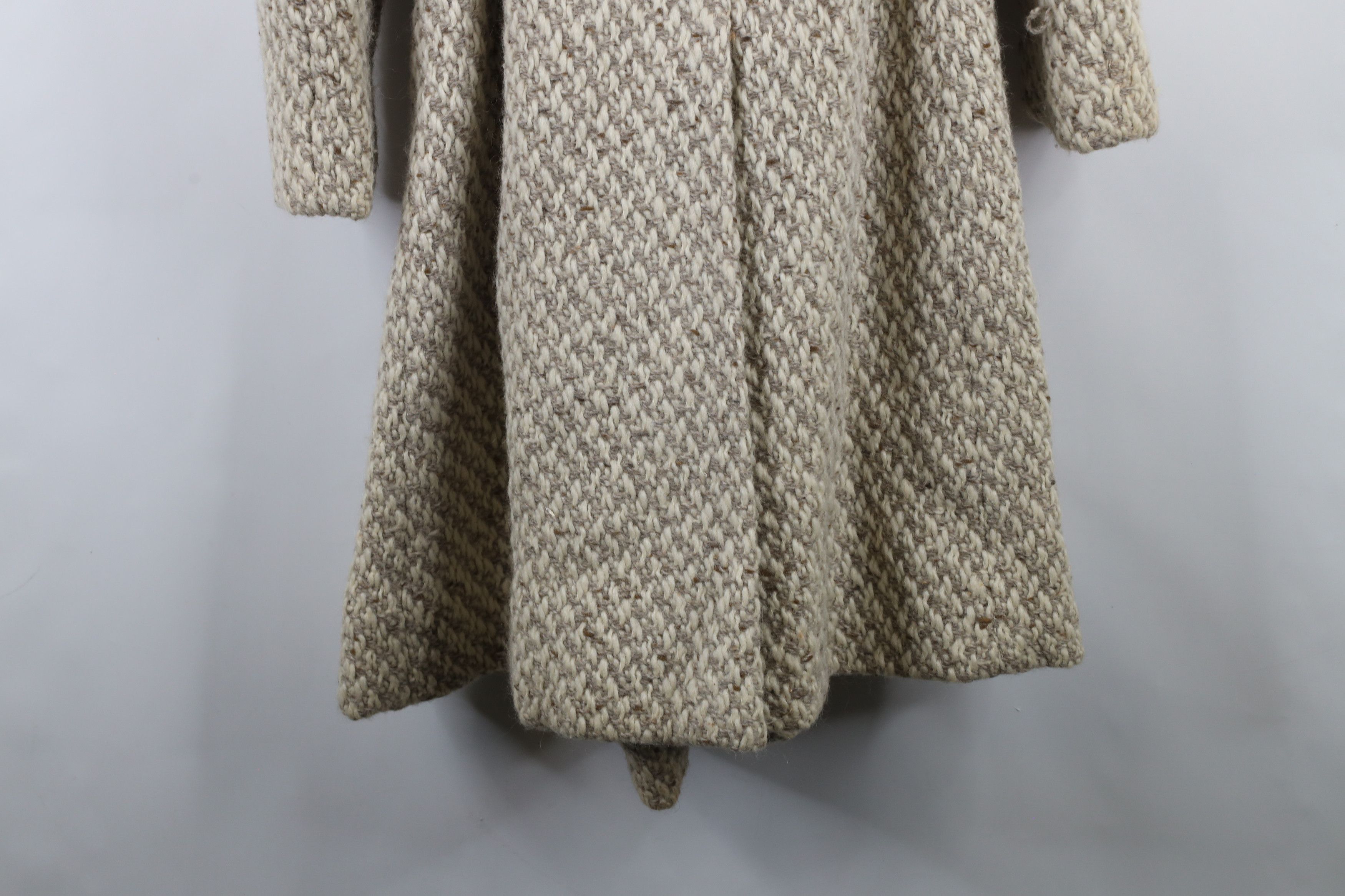 Vintage Vintage 50s 60s Rockabilly Fur Trim Wool Tweed Jacket Size L / US 10 / IT 46 - 16 Thumbnail