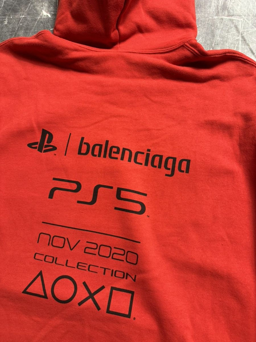 Balenciaga × Playstation Balenciaga Playstation Hoodie Red Size US L / EU 52-54 / 3 - 8 Thumbnail