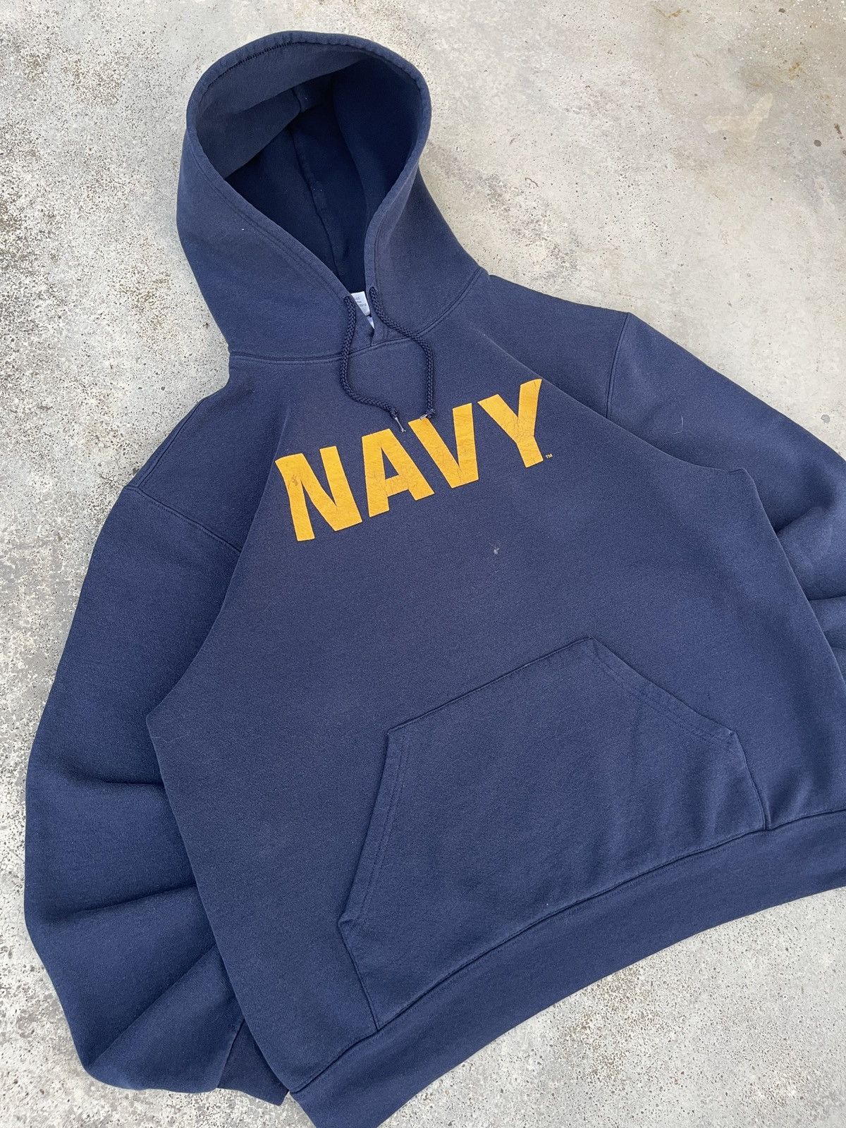 Vintage Vintage Faded Soffe Navy Pullover Hoodie Size US XL / EU 56 / 4 - 6 Thumbnail