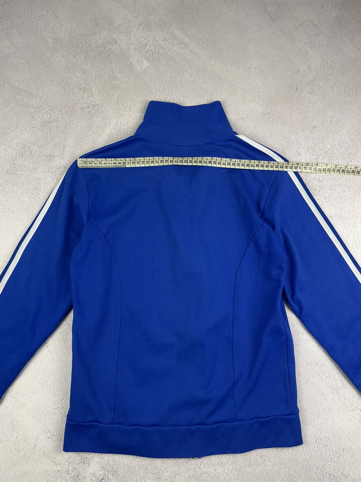 Adidas Vintage Adidas 80s 90s Made in Hong Kong Blue Track Jacket Size US M / EU 48-50 / 2 - 16 Thumbnail