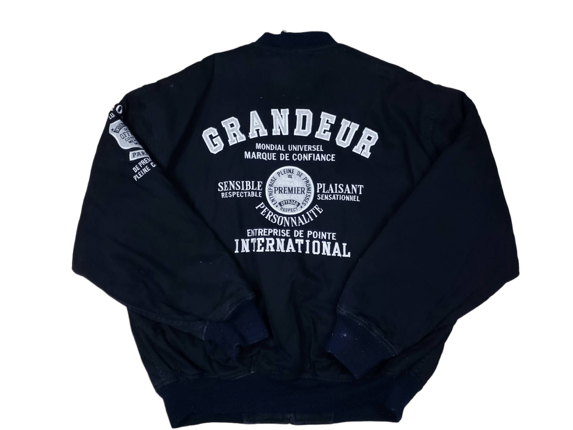 image of Outdoor Life x Varsity Jacket Vintage Off Road Varsity Jacket in Black, Men's (Size Large)