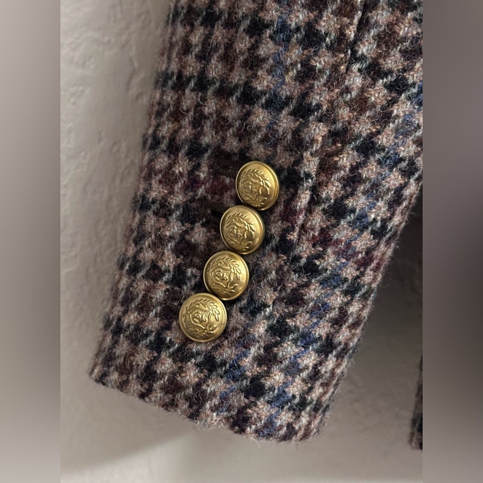 J.Crew J. Crew Rhodes Wool Brown Houndstooth Blazer Size 4 Size S / US 4 / IT 40 - 6 Thumbnail