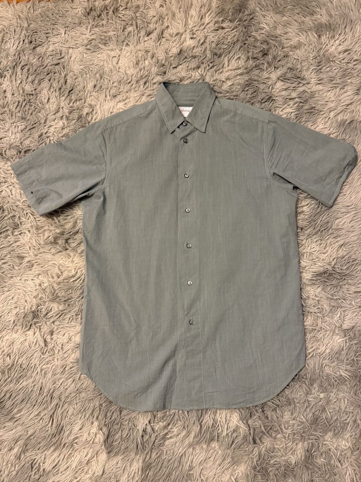 Brioni short sleeve button up Size US M / EU 48-50 / 2 - 1 Thumbnail