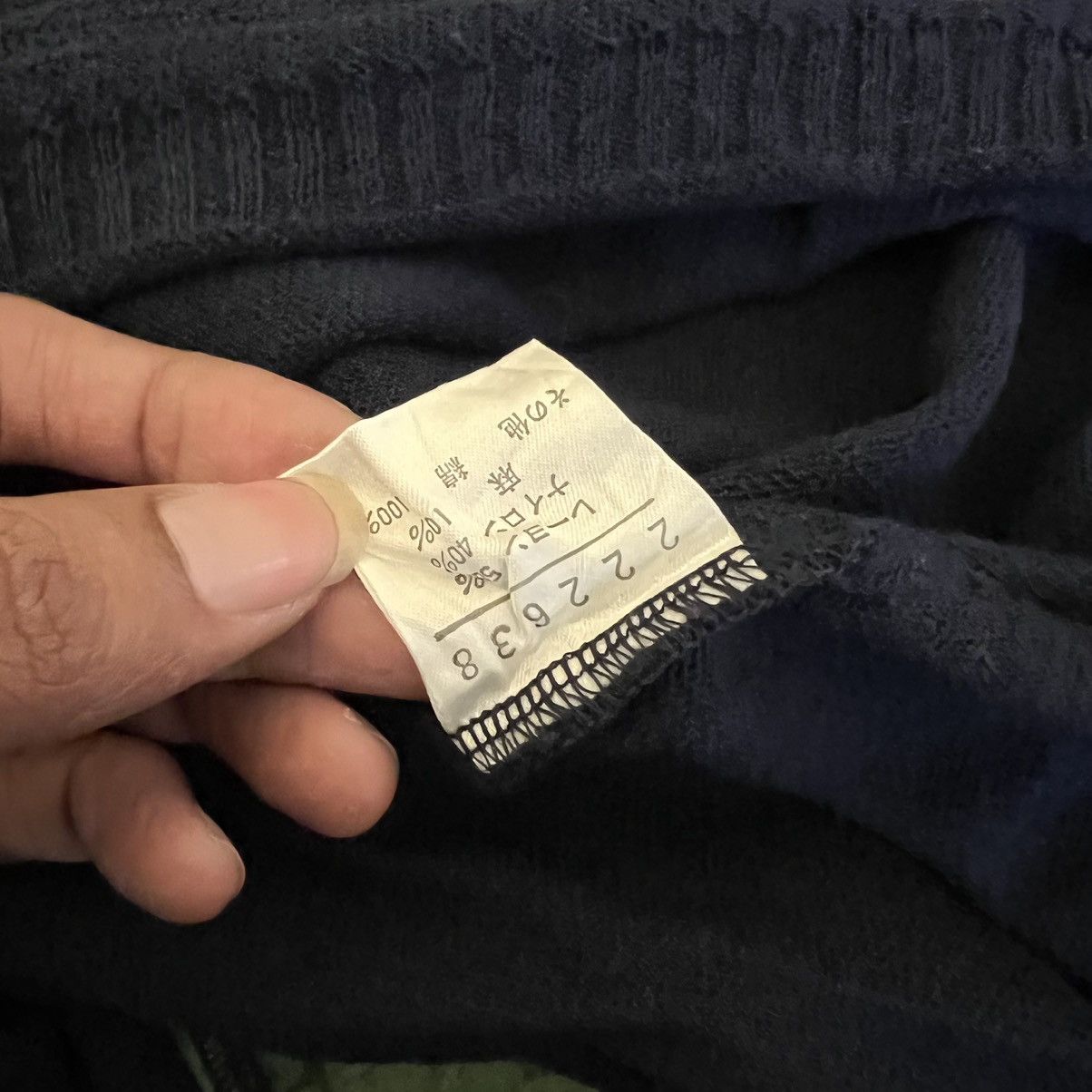 Japanese Brand 2000s Olleborebla avant garde knit shirt Size M / US 6-8 / IT 42-44 - 7 Thumbnail