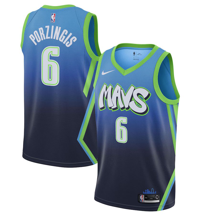 NBA × Nike Authentic Nike Dallas Mavericks City Jersey Porzingis vapor Size US XXL / EU 58 / 5 - 1 Thumbnail