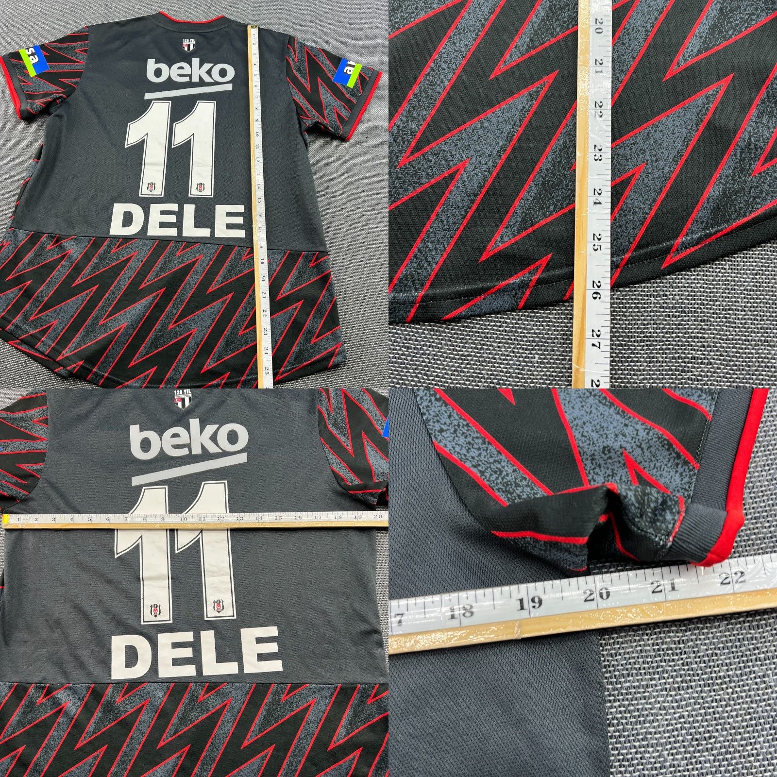 Adidas adidas Besiktas 2022 2023 Third Football Jersey Womens L Dele Alli Multicolor Short Sleeve T-Shirt Jersey Sportswear Mens Womens Girls Boys Size L / US 10 / IT 46 - 8 Thumbnail