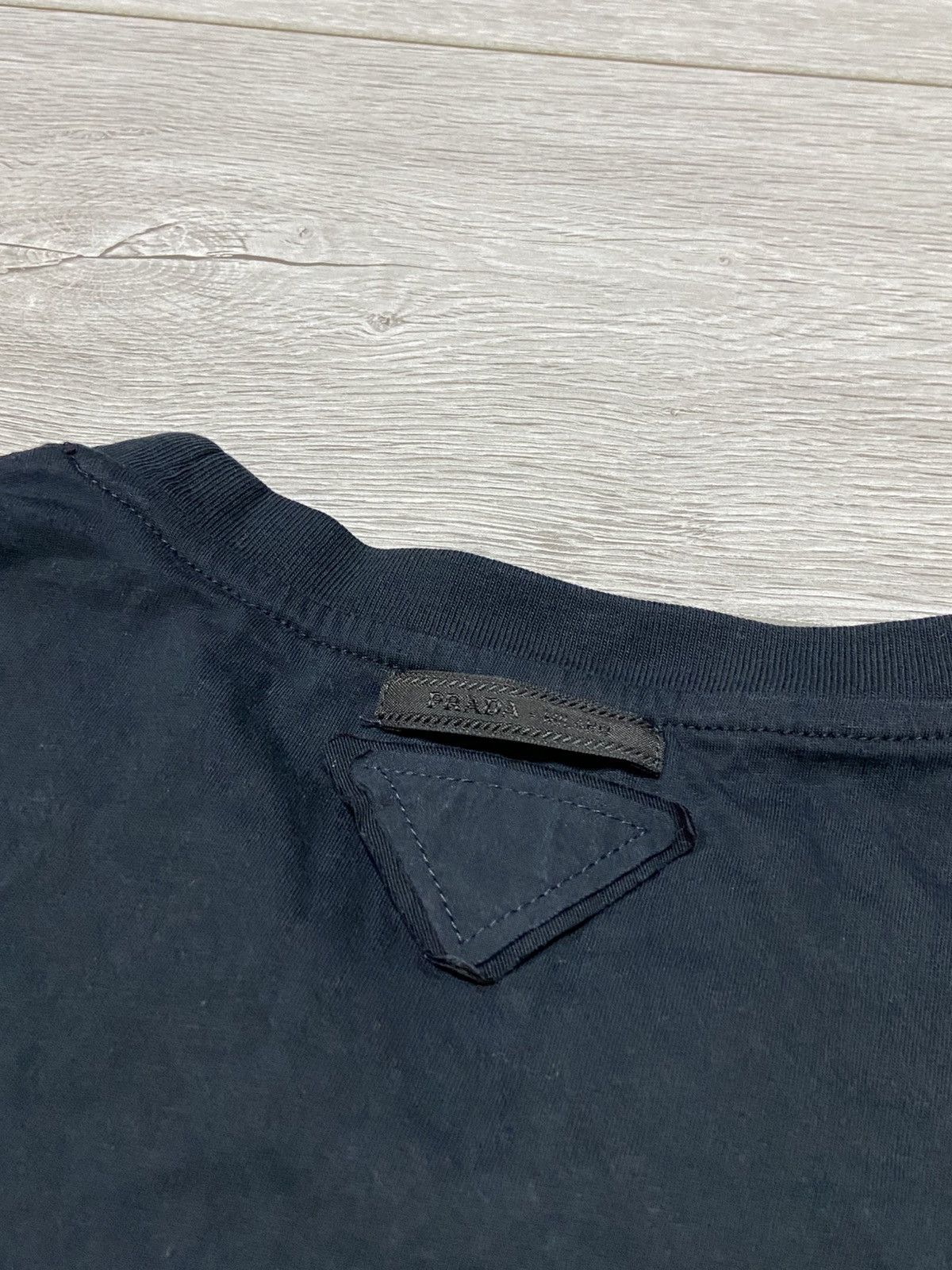 Prada Prada vintage triangle logo t-shirt black tab Size US XXL / EU 58 / 5 - 5 Thumbnail