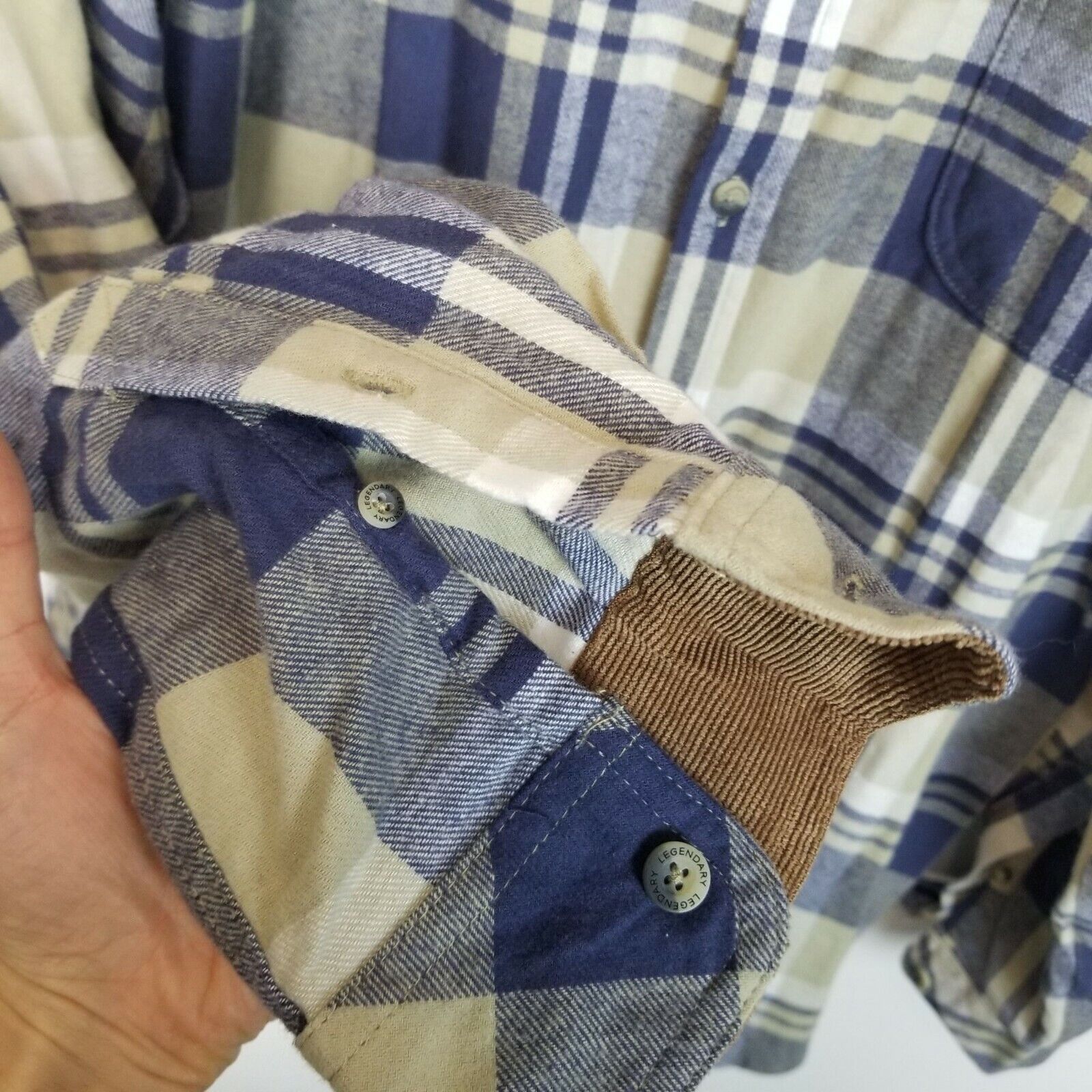 Legendary Goods Legendary Whitetails Mens Flannel Shirt Plaid Sz XL Gorpcore Size US XL / EU 56 / 4 - 4 Thumbnail