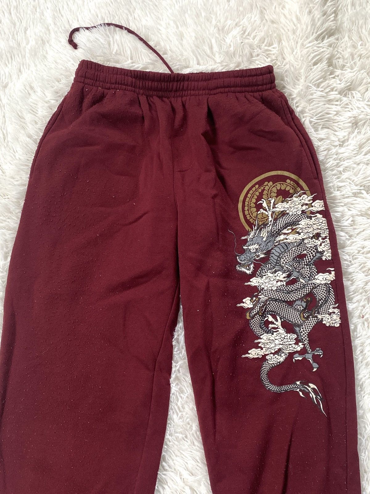 Vintage 🔥Japanese Traditional Brand Bullet Noise Embroidery Dragon Size US 30 / EU 46 - 3 Thumbnail