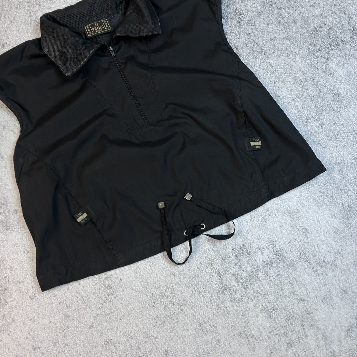 Fendi Vintage Fendi Roma Embroidered Black Vest Size M / US 6-8 / IT 42-44 - 9 Thumbnail