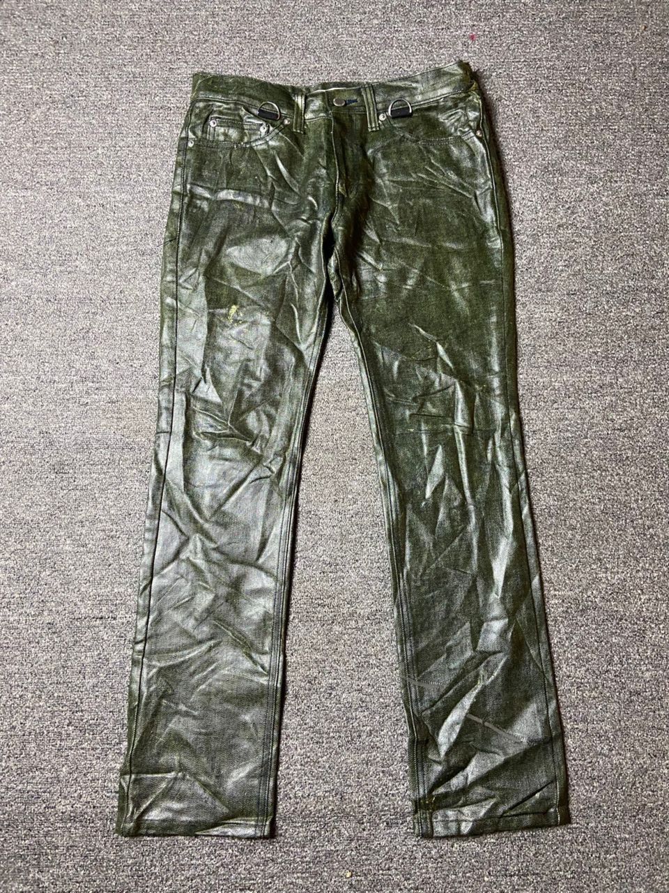 John Lawrence Sullivan Cotton Leather Pants (121)