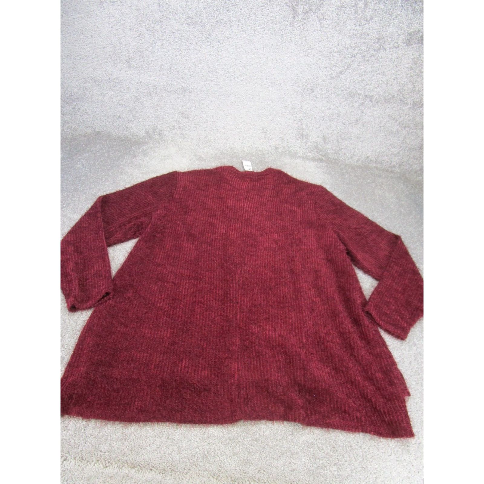 Vintage Lane Bryant Sweater Womens 26 Knit Burgundy Red Crew Neck NEW Size 4XL / US 24-26 - 3 Thumbnail