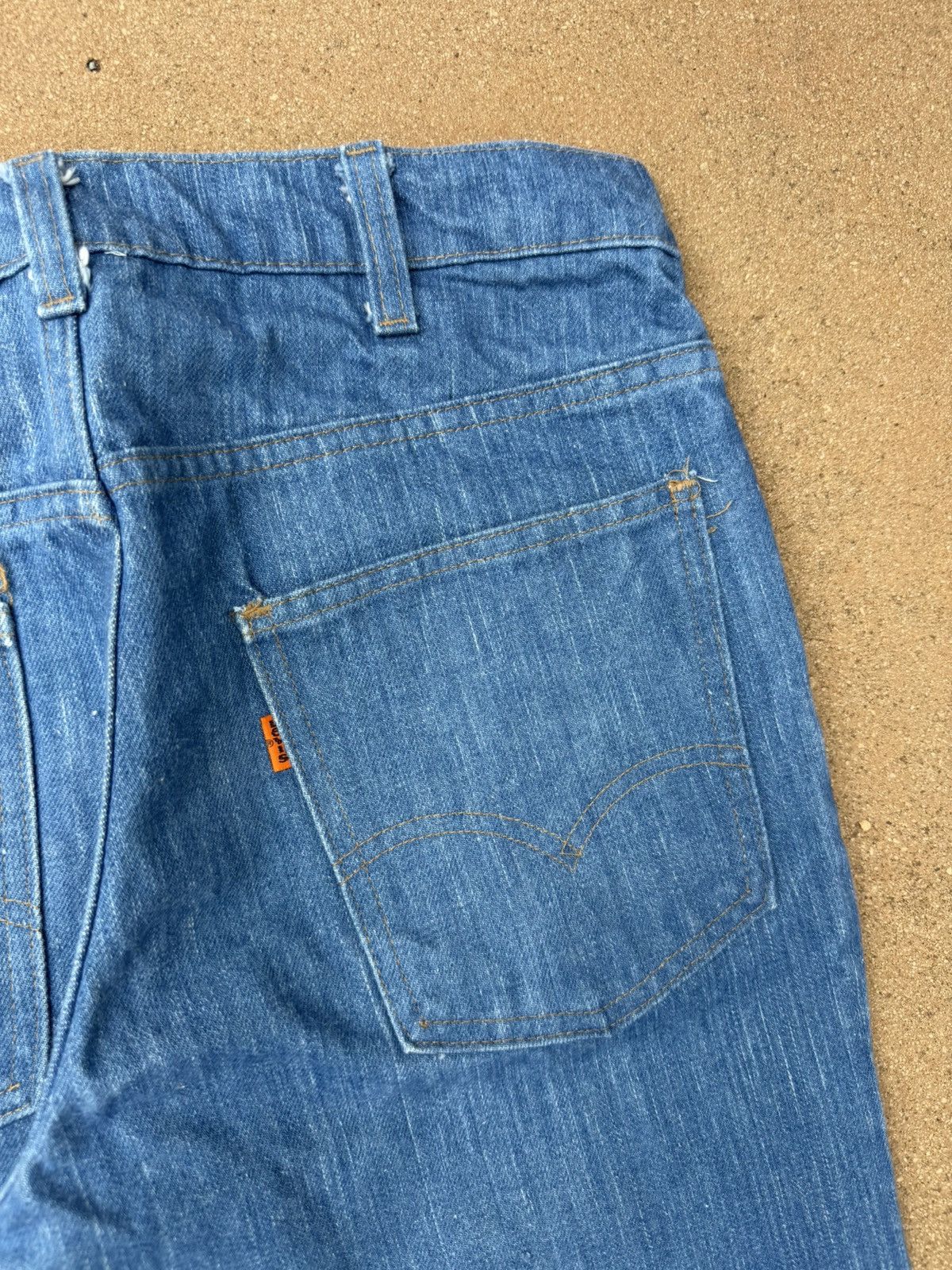 Levi's Vtg 70’s Levi’s 663 Orange Tab Bellbottom Flare Jeans 32x31 Size US 32 / EU 48 - 8 Thumbnail