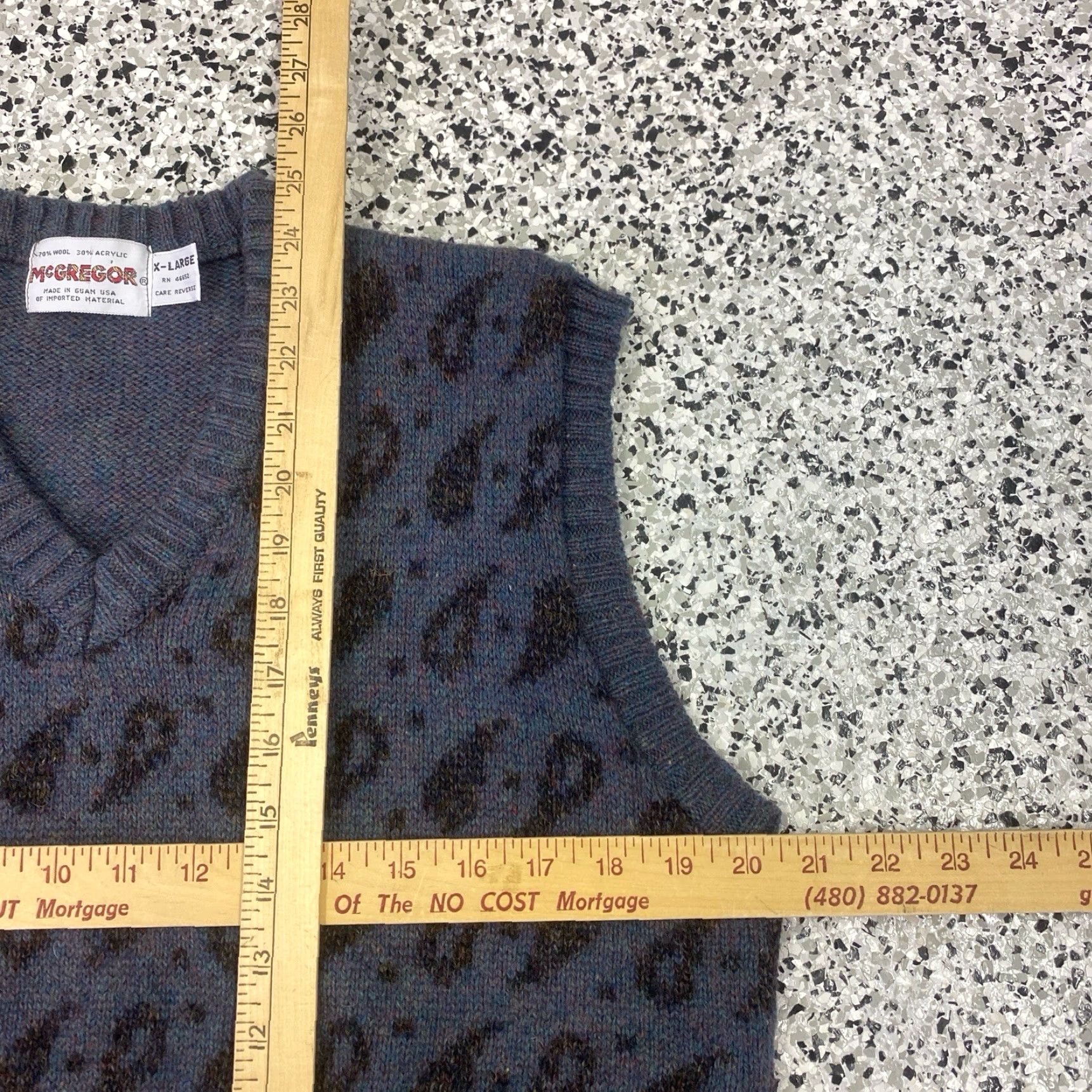 McGregor Vintage McGregor Vest Wool Blend V Neck Donegal Knit Sweater Grandpa XL Made In USA Size US XL / EU 56 / 4 - 2 Thumbnail