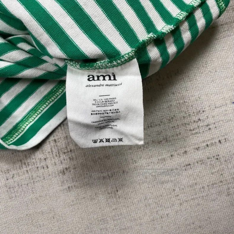 Ami Paris Striped Long Sleeve T.