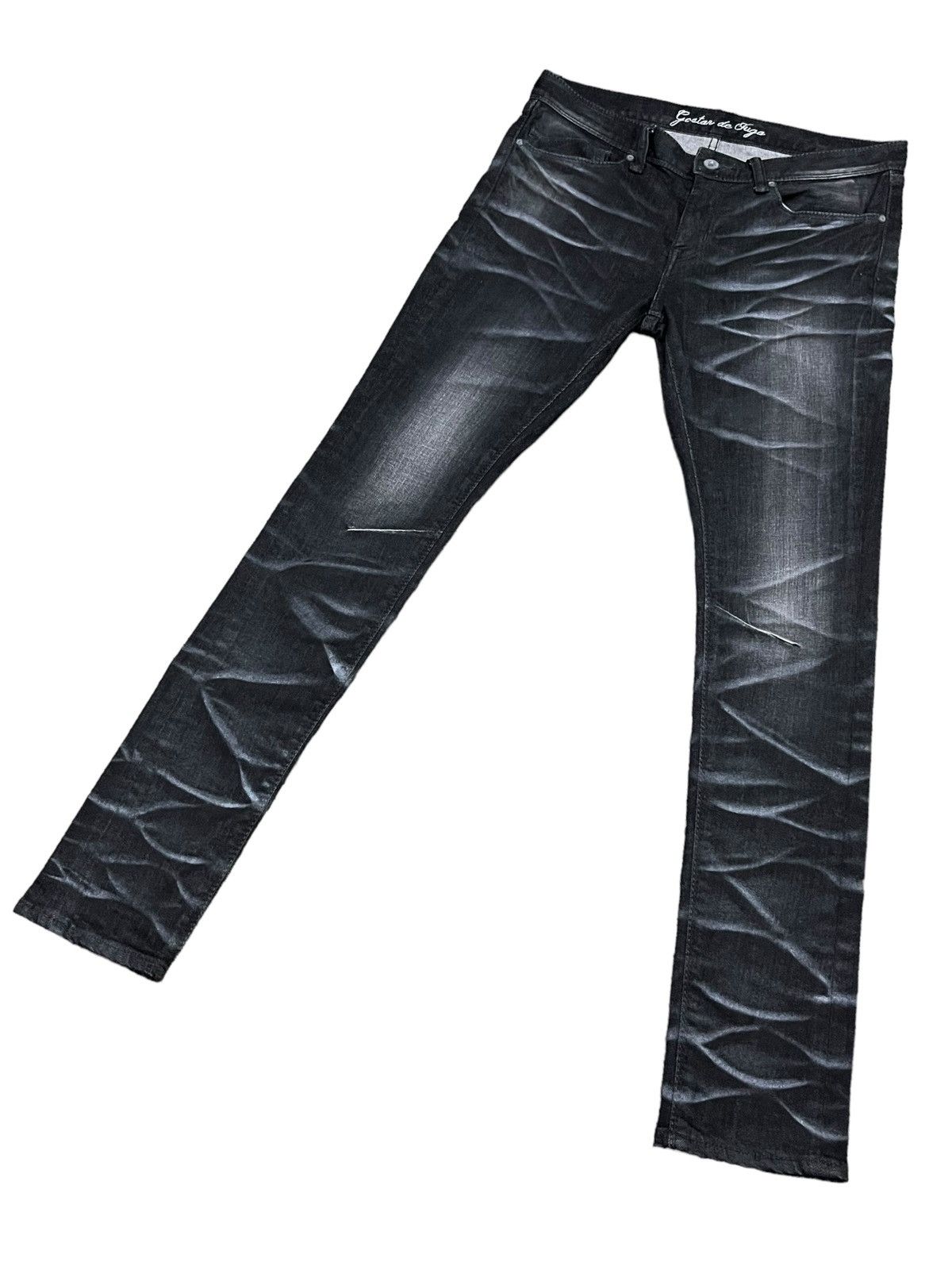 GOSTAR DE FUGA 💥GOSTAR DE FUGA Designer Punk Skinny Stretch Denim Size US 29 - 6 Thumbnail