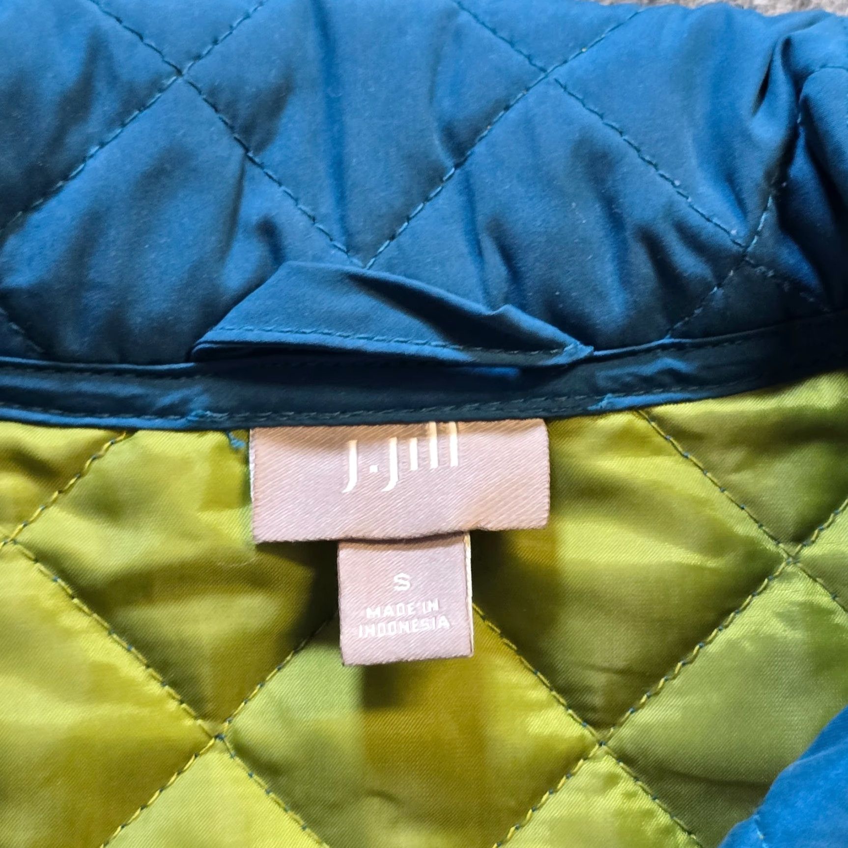 J. Jill J Jill Jacket Womens Small Blue Quilted Button Pockets Casual Chore Barn Capsule Vintage? No Size S / US 4 / IT 40 - 3 Thumbnail