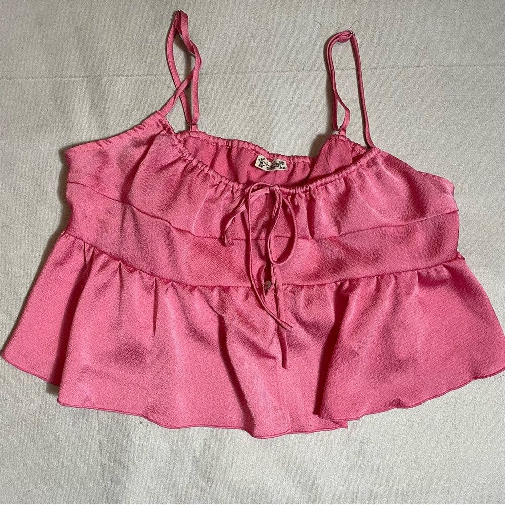Free People New Free People Post-Holiday Cami Pink Top Size L Size L / US 10 / IT 46 - 6 Thumbnail
