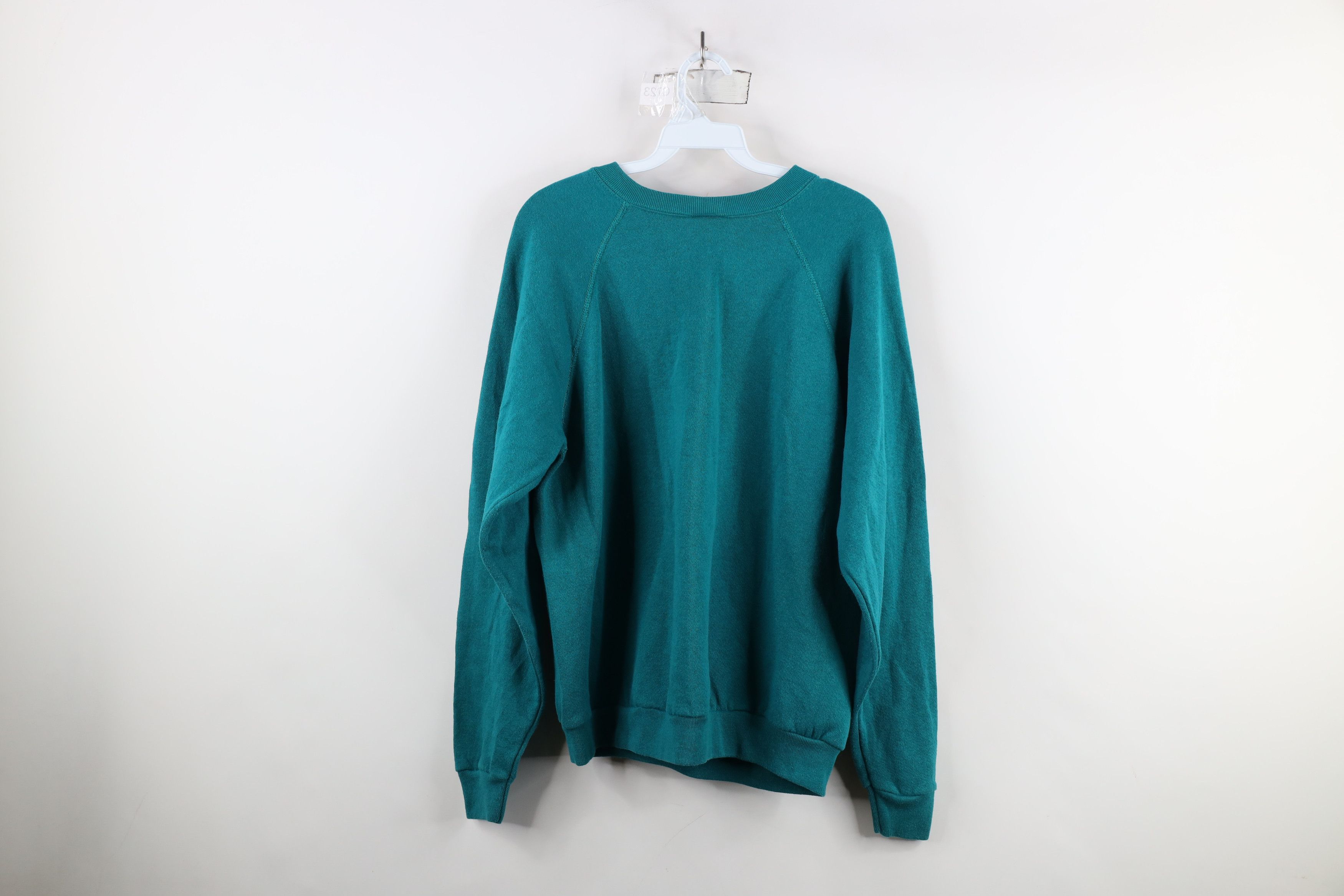 Vintage Vintage 80s 90s Streetwear Crewneck Sweatshirt Teal USA Size US M / EU 48-50 / 2 - 8 Thumbnail