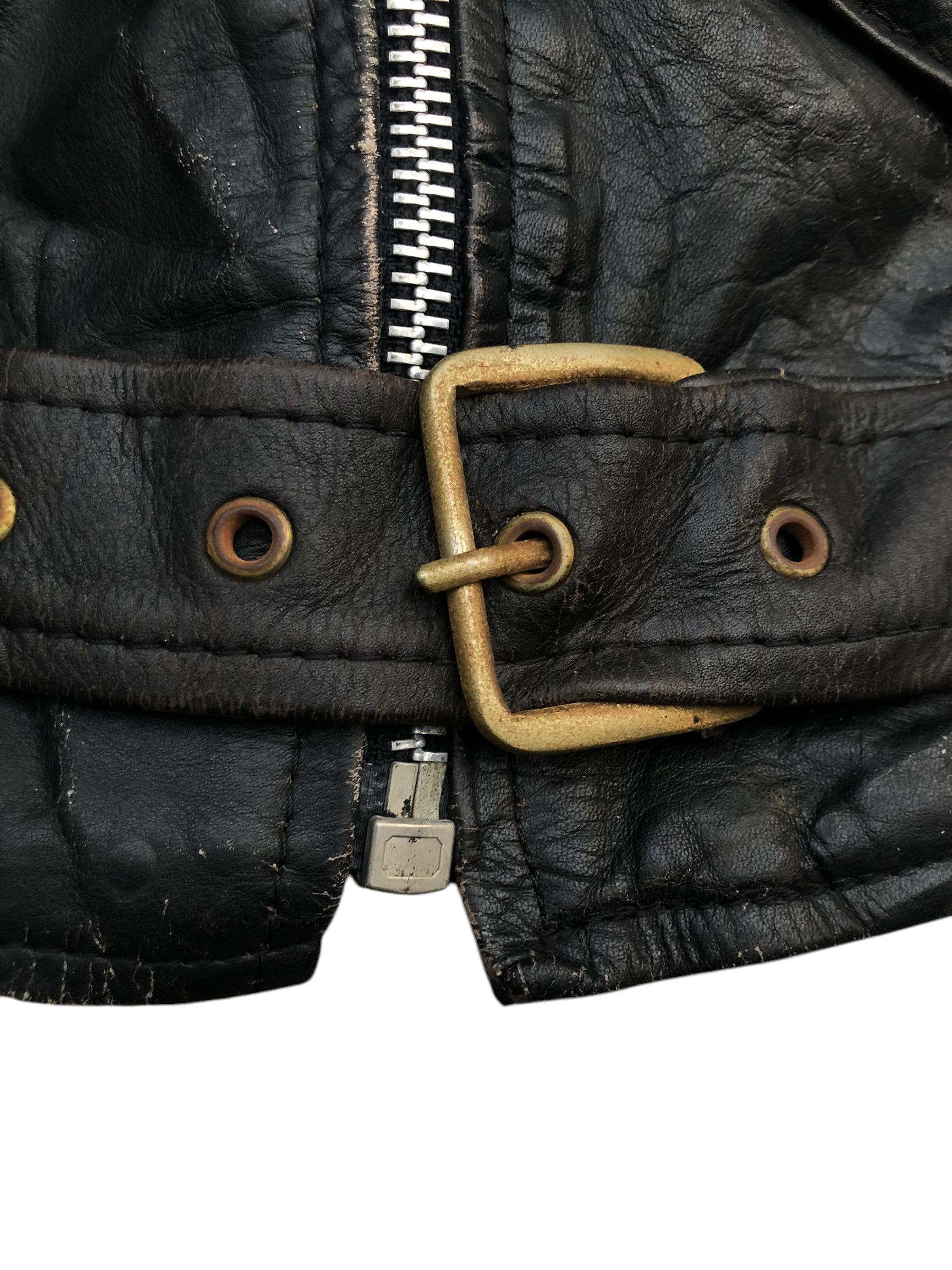 Harley Davidson Prime Parts by JUST BRASS INC USA Biker Leather Jacket Size US XXS / EU 40 - 7 Thumbnail